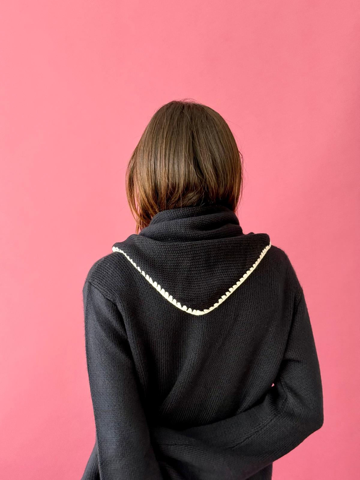 Navy Knit Cardigan