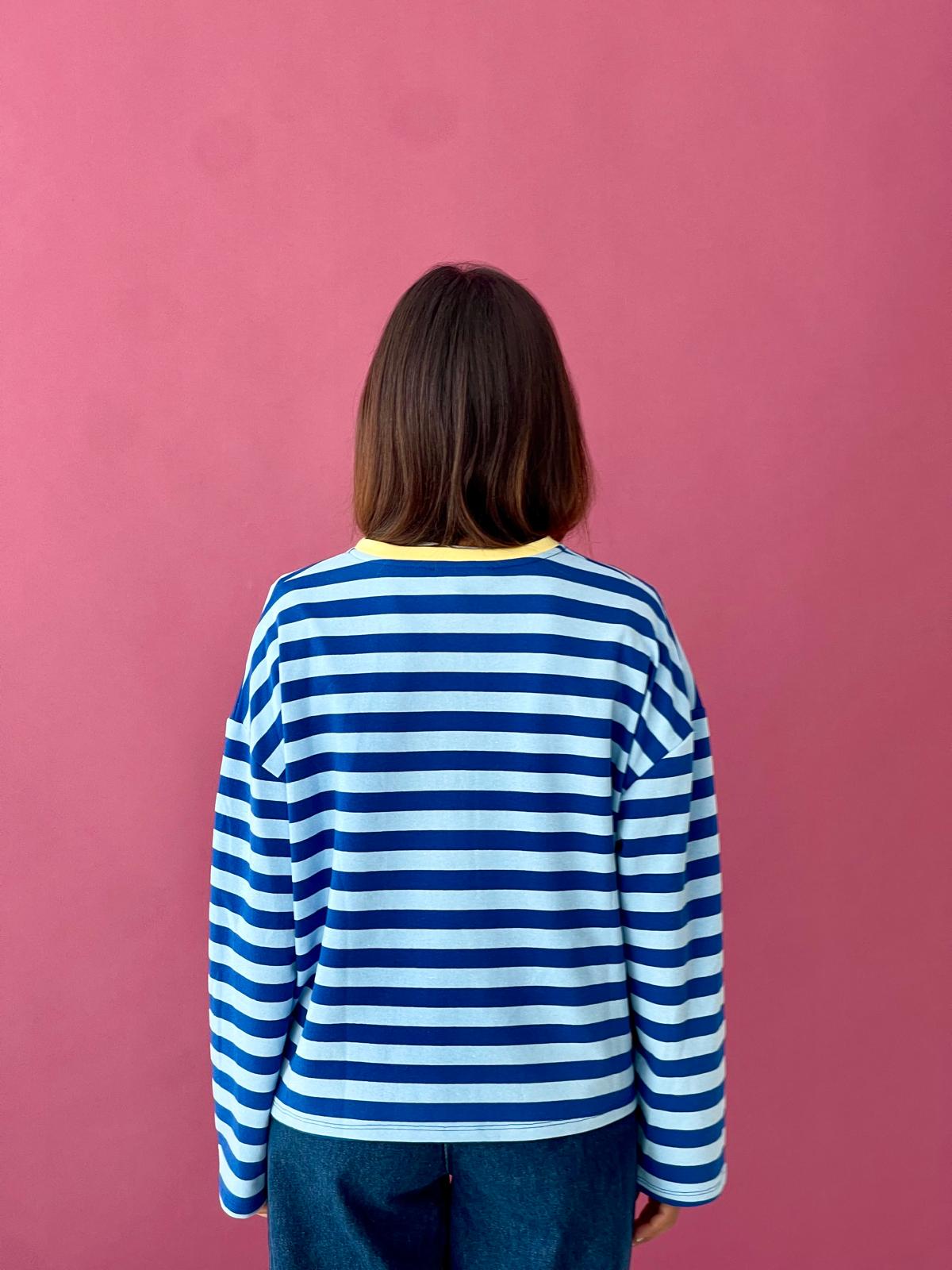 Núria Blue and Yellow T-shirt
