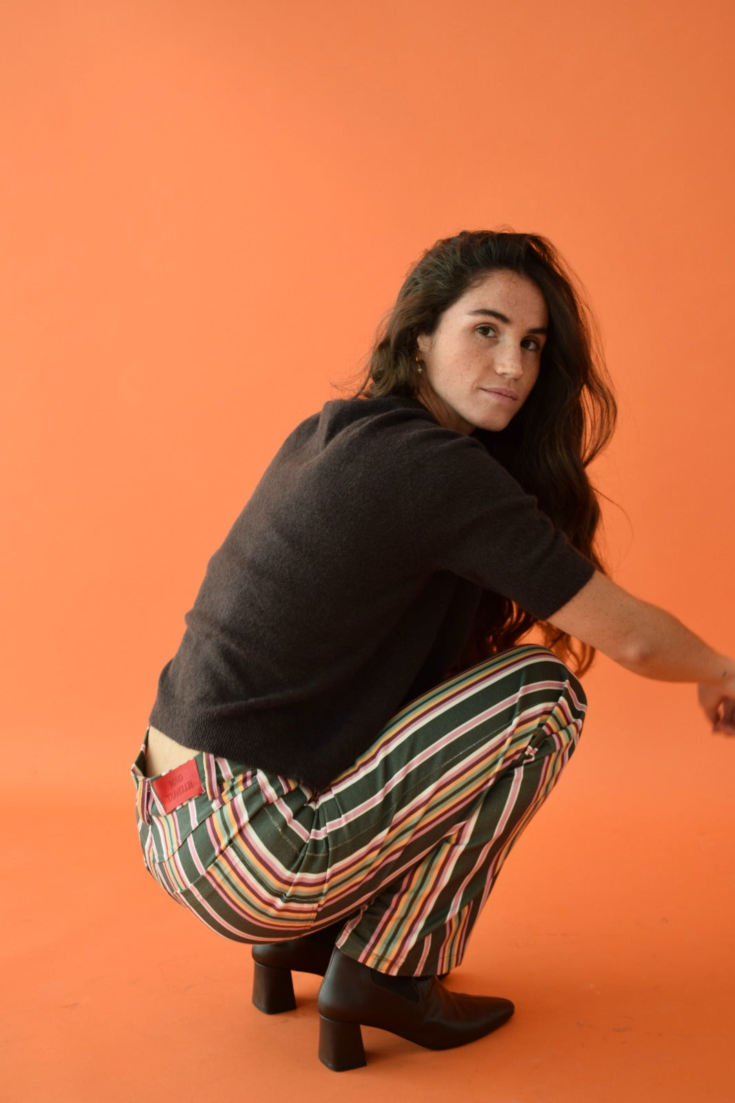 Jeans Inés Rayas Kaki