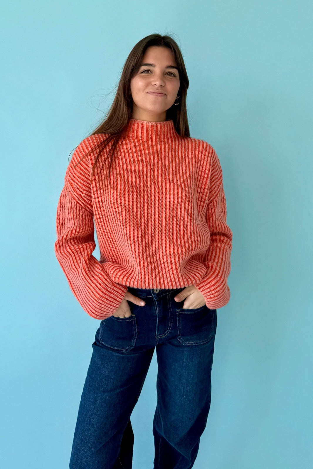 Jersey Rita Naranja y Coral