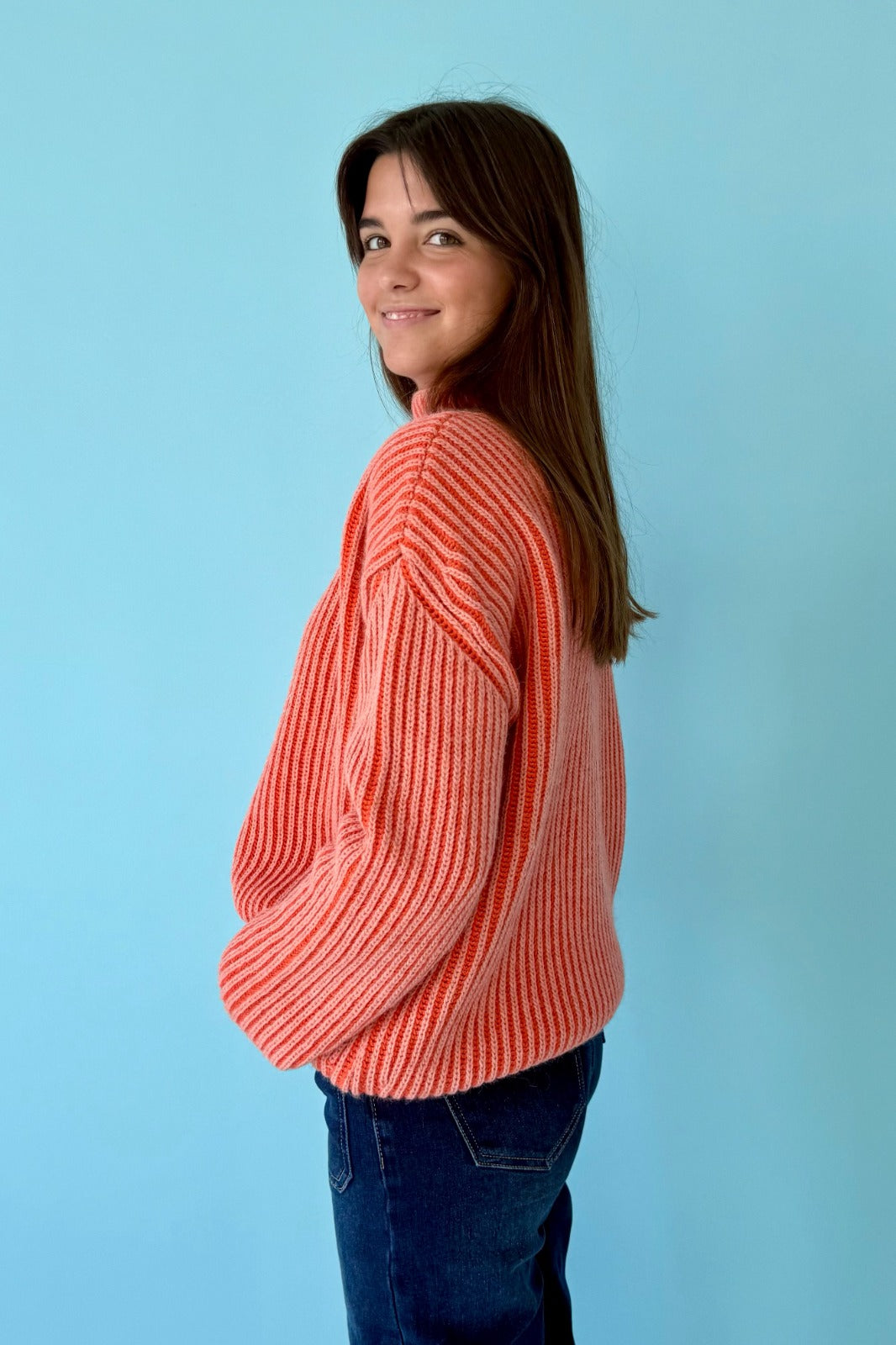 Jersey Rita Naranja y Coral