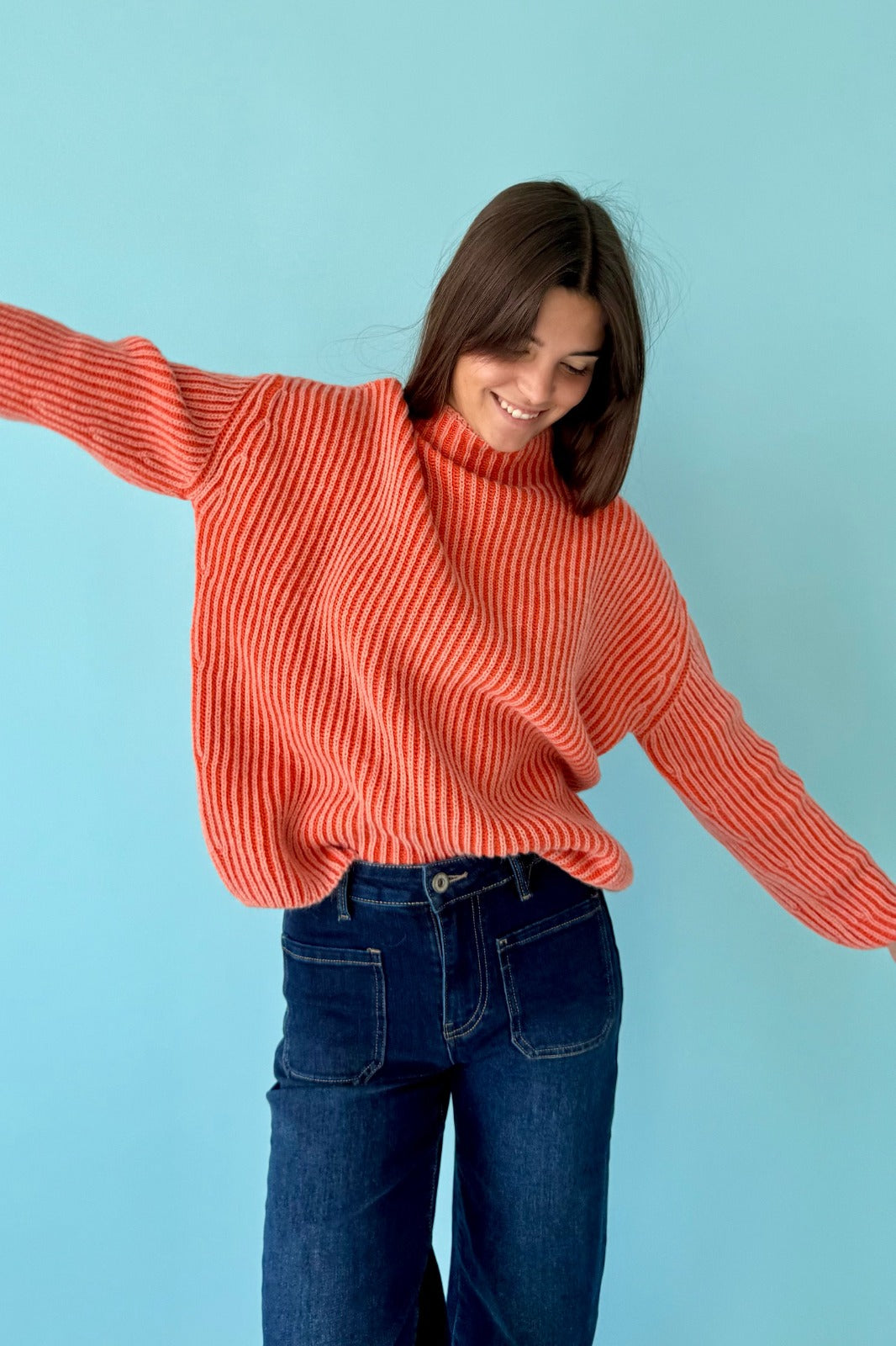 Rita Orange and Coral Jersey