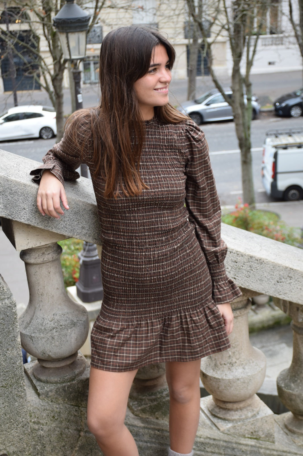 Vestido Chía Marrón