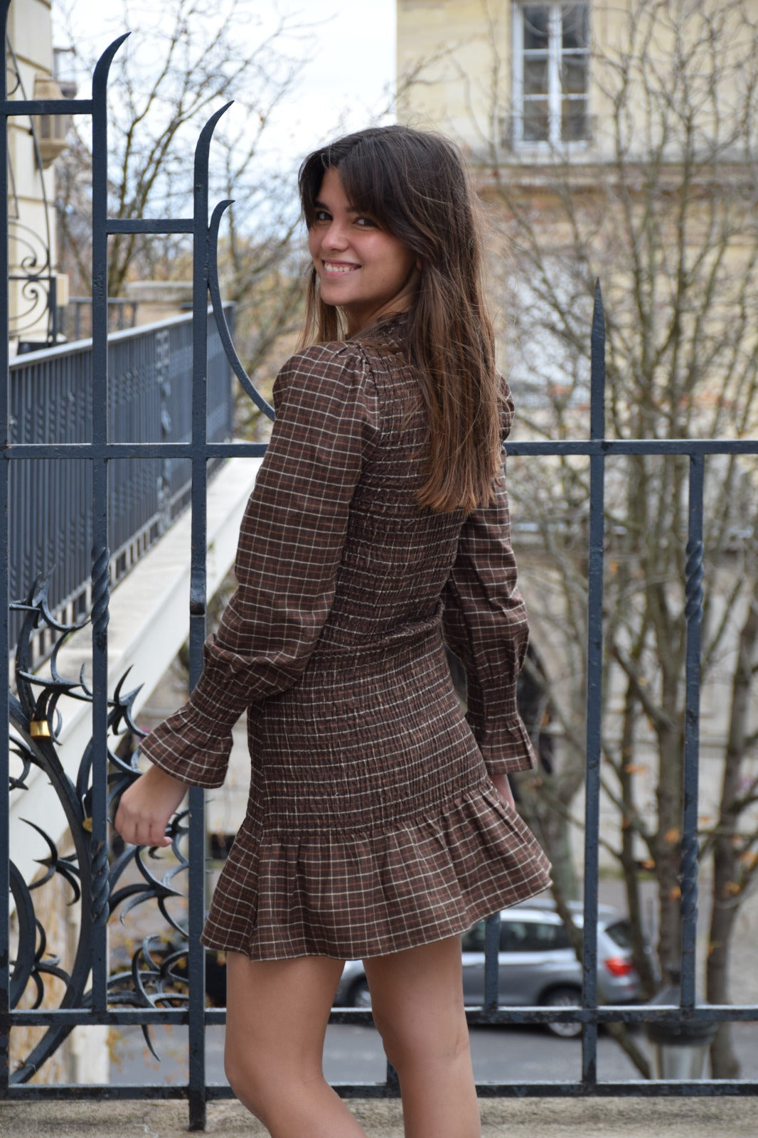 Vestido Chía Marrón