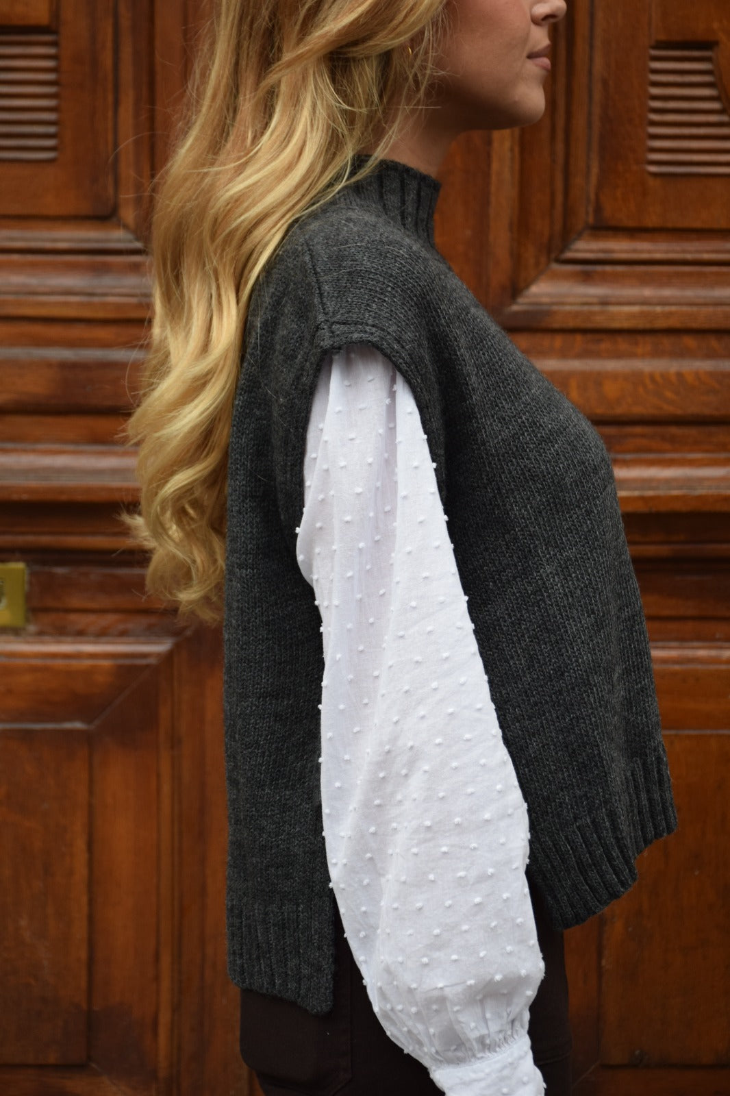 Chaleco Julieta Gris