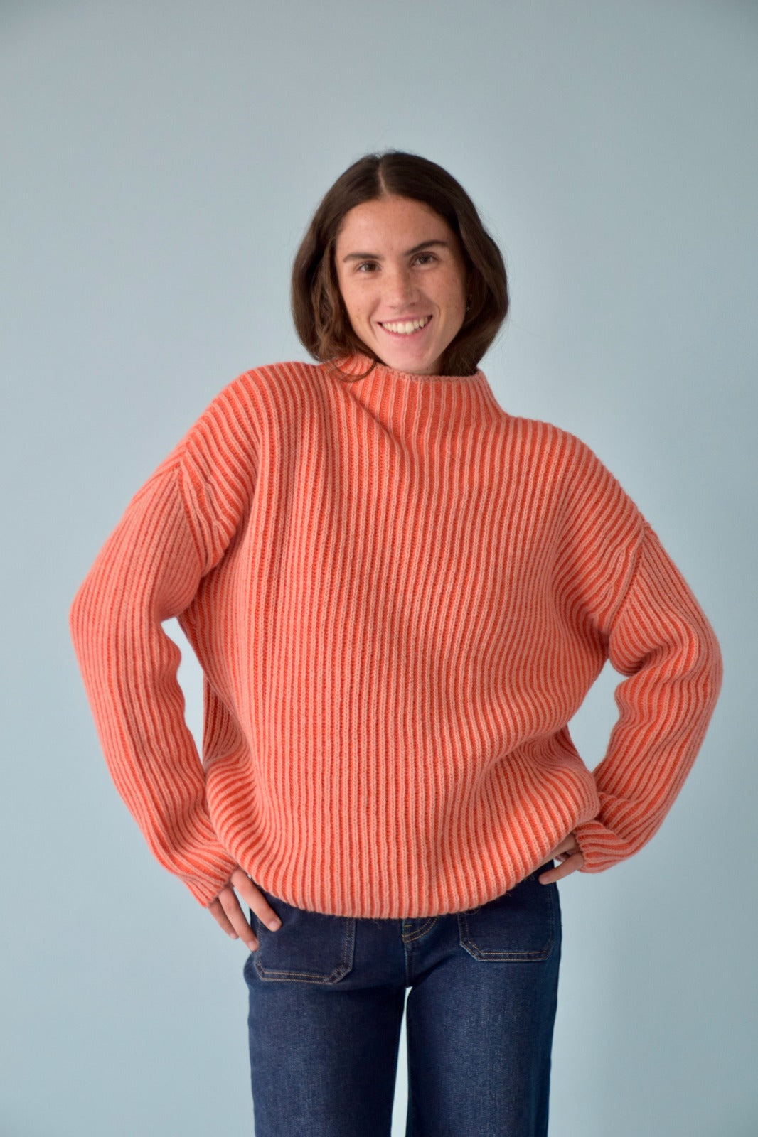 Jersey Rita Naranja y Coral