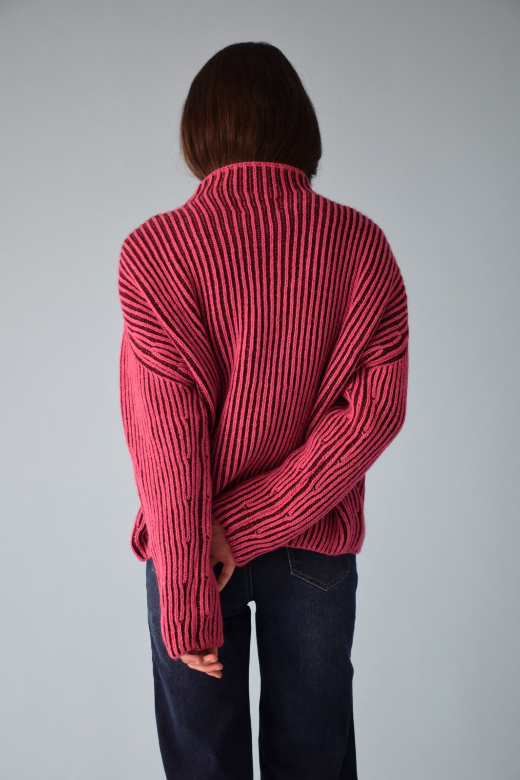 Jersey Rita Fucsia y Burgundy