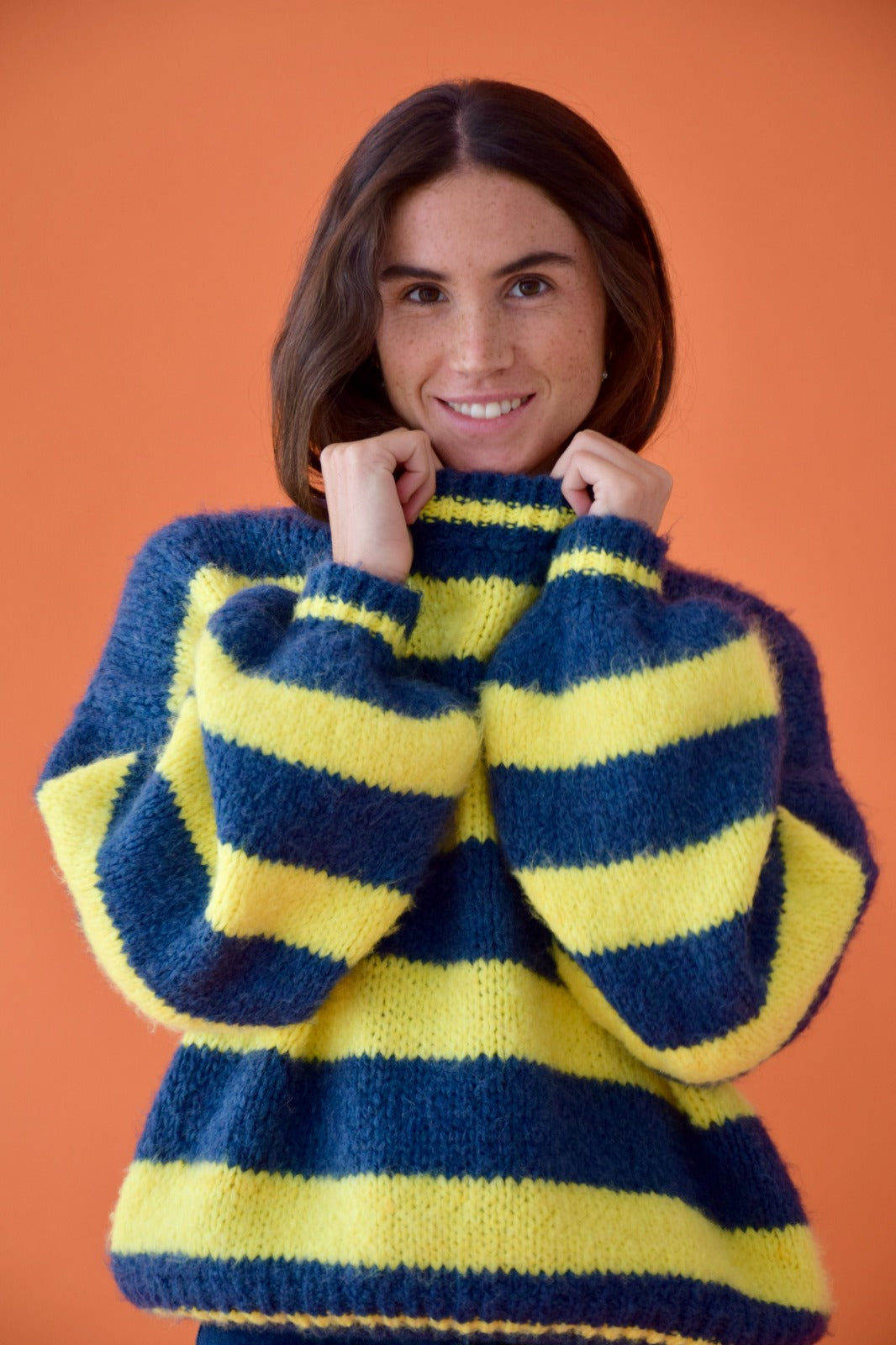 Aura Yellow and Navy Jersey