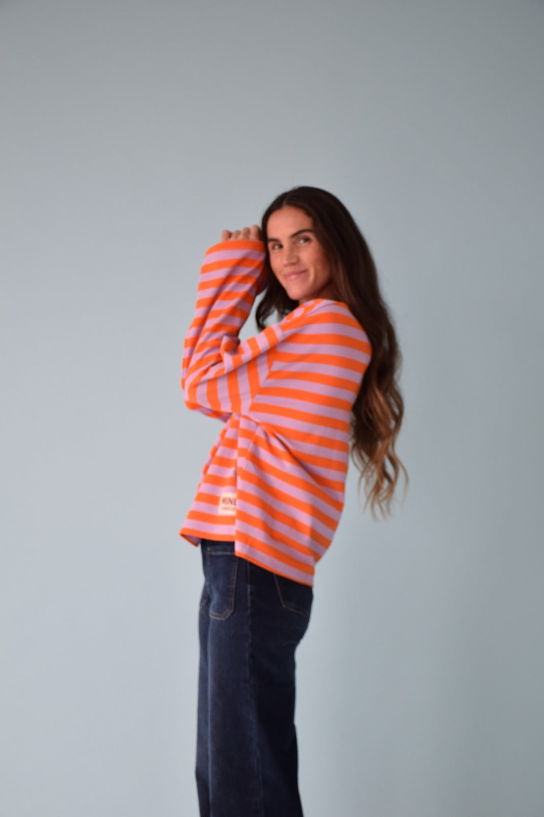 Núria Lavender and Orange T-shirt