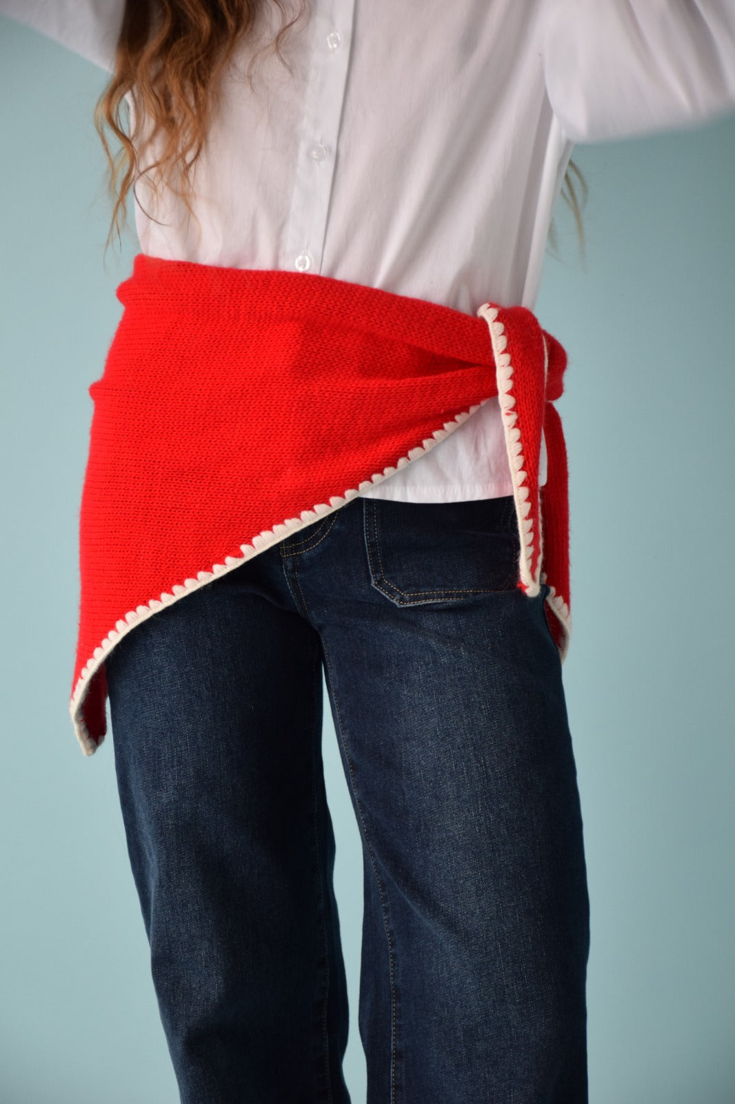 Bandana Punto Rojo y Blanco