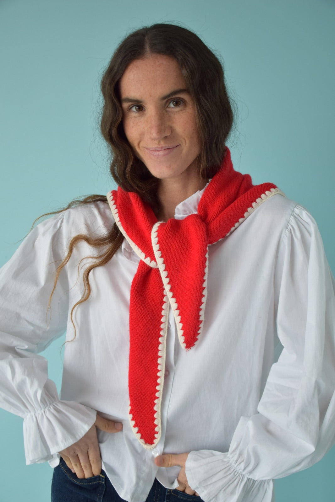 Bandana Punto Rojo y Blanco