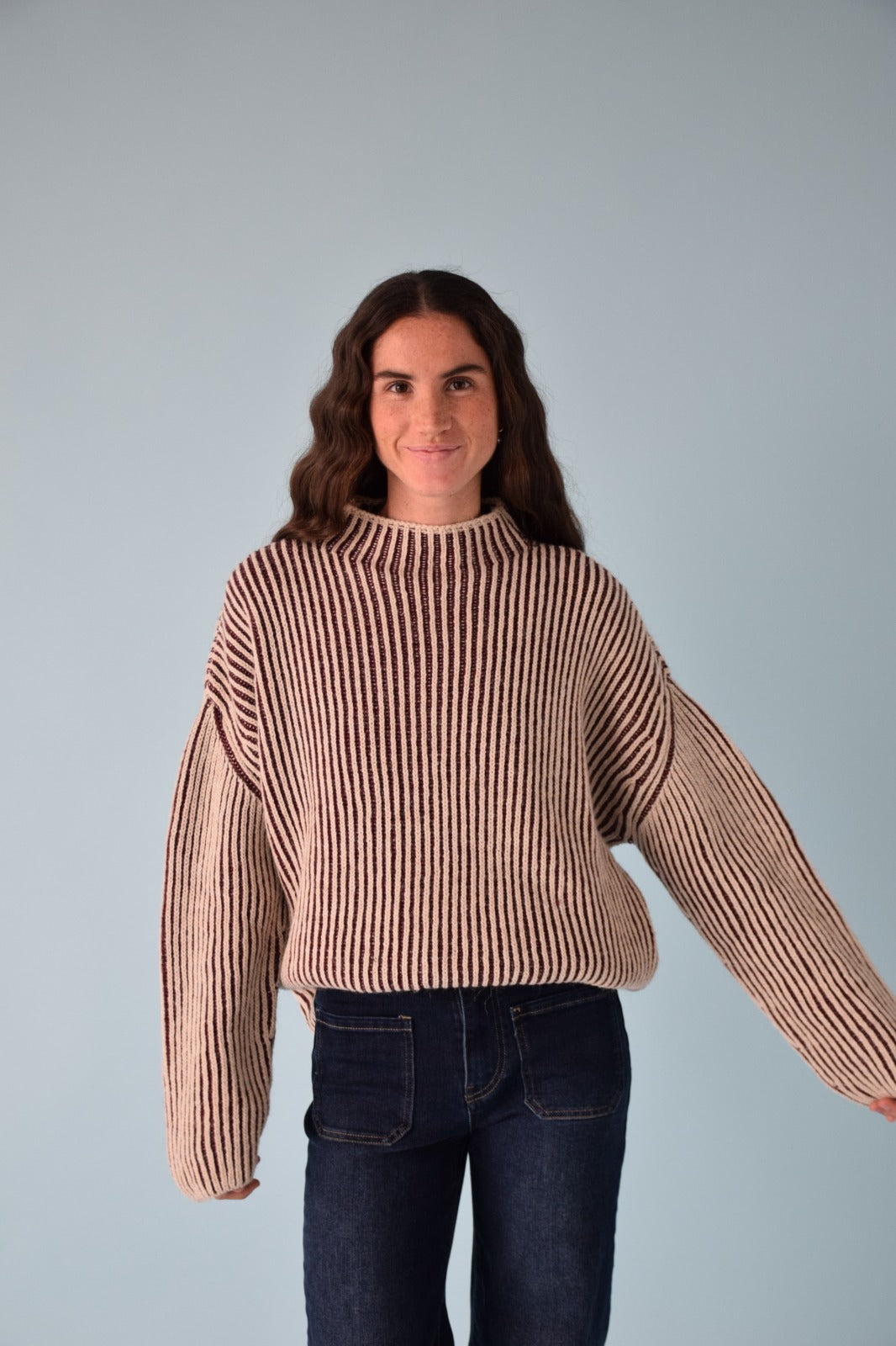 Jersey Rita Burgundy