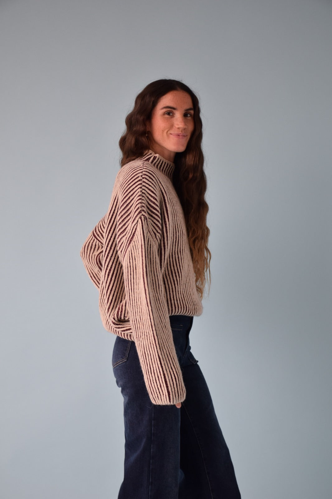 Jersey Rita Burgundy