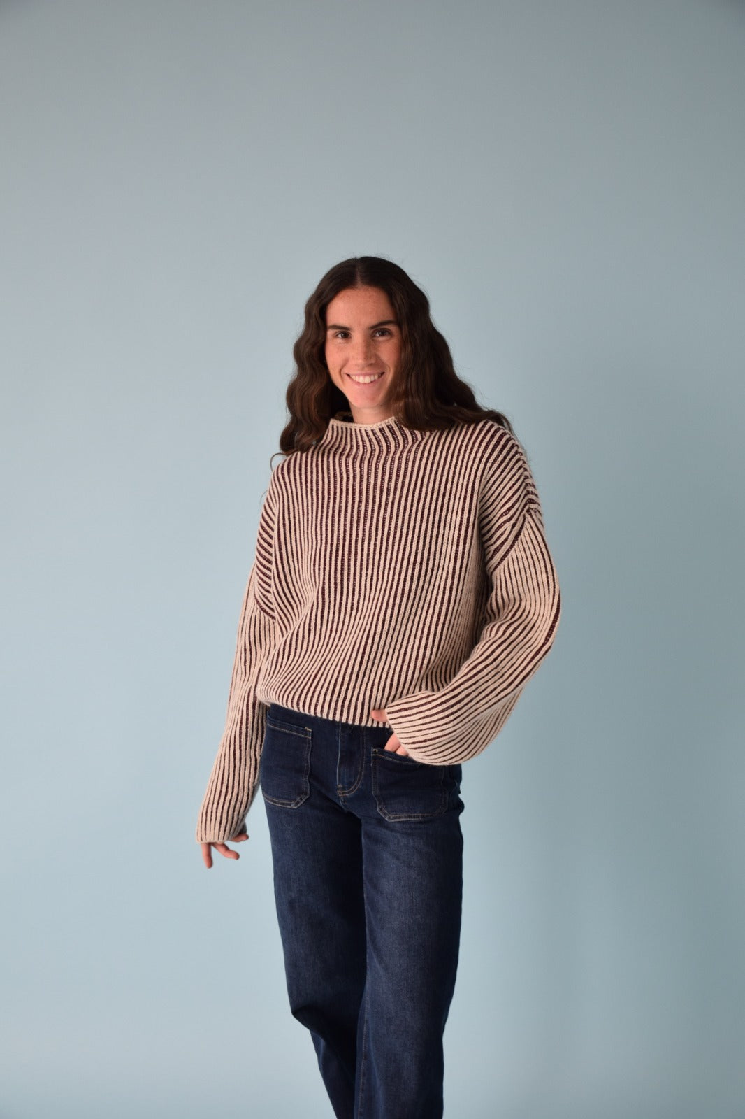 Jersey Rita Burgundy