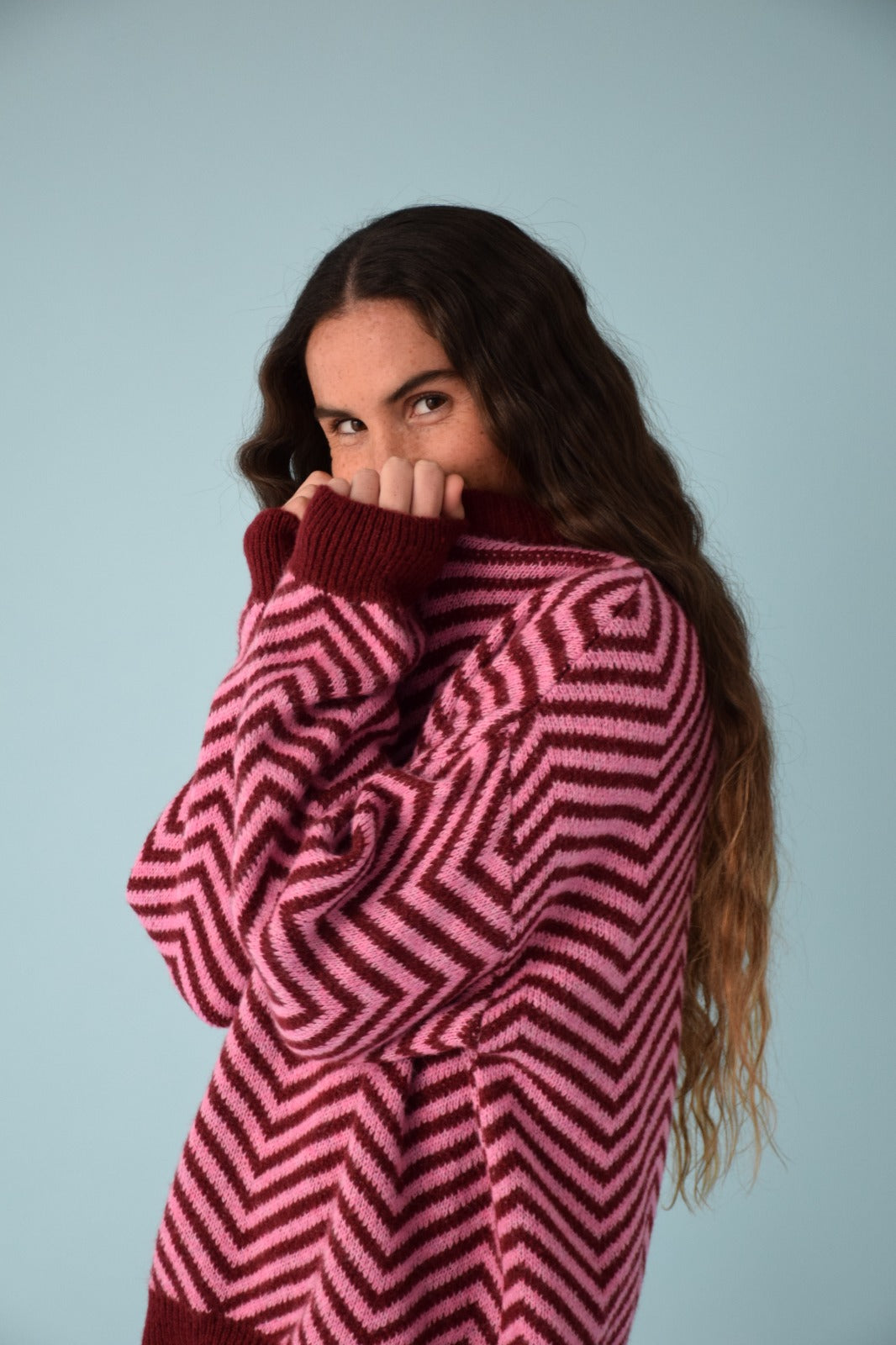 Jersey Leonor Burgundy y Rosa