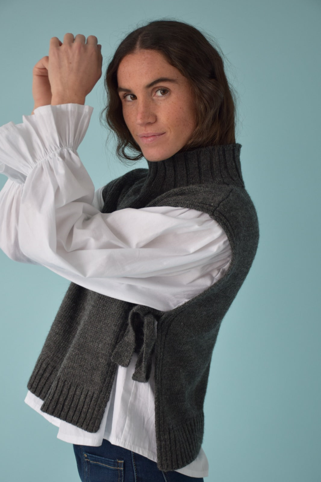 Chaleco Julieta Gris