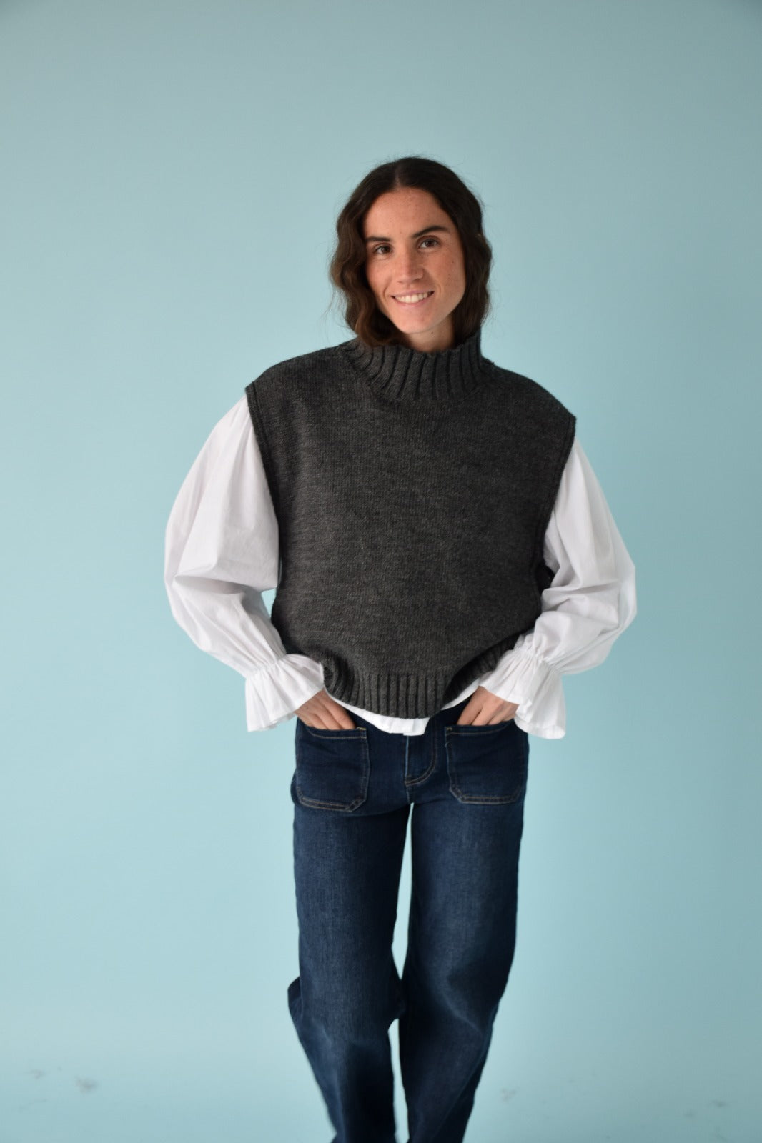 Chaleco Julieta Gris