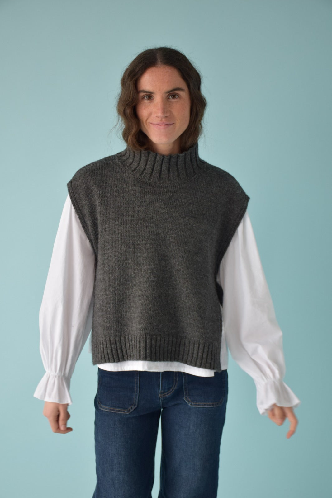 Chaleco Julieta Gris