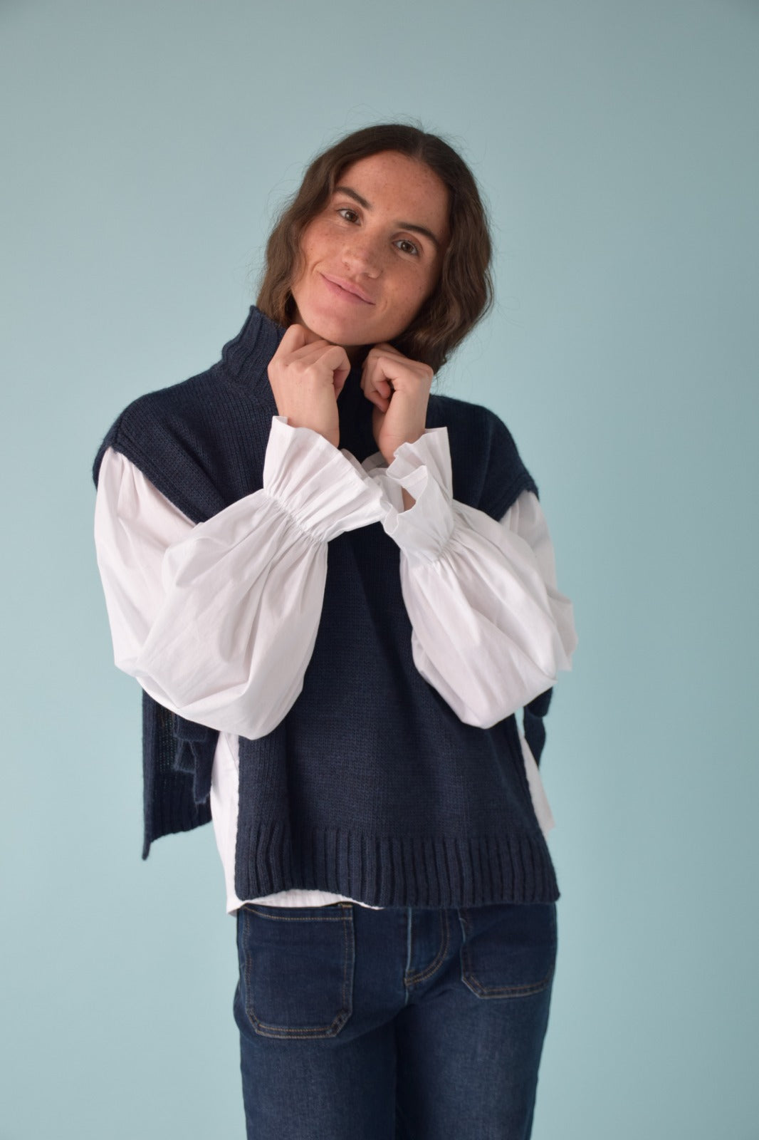 Chaleco Julieta Marino