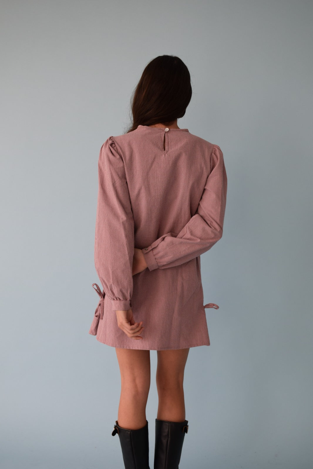 Vestido Elisa Vichy Burgundy