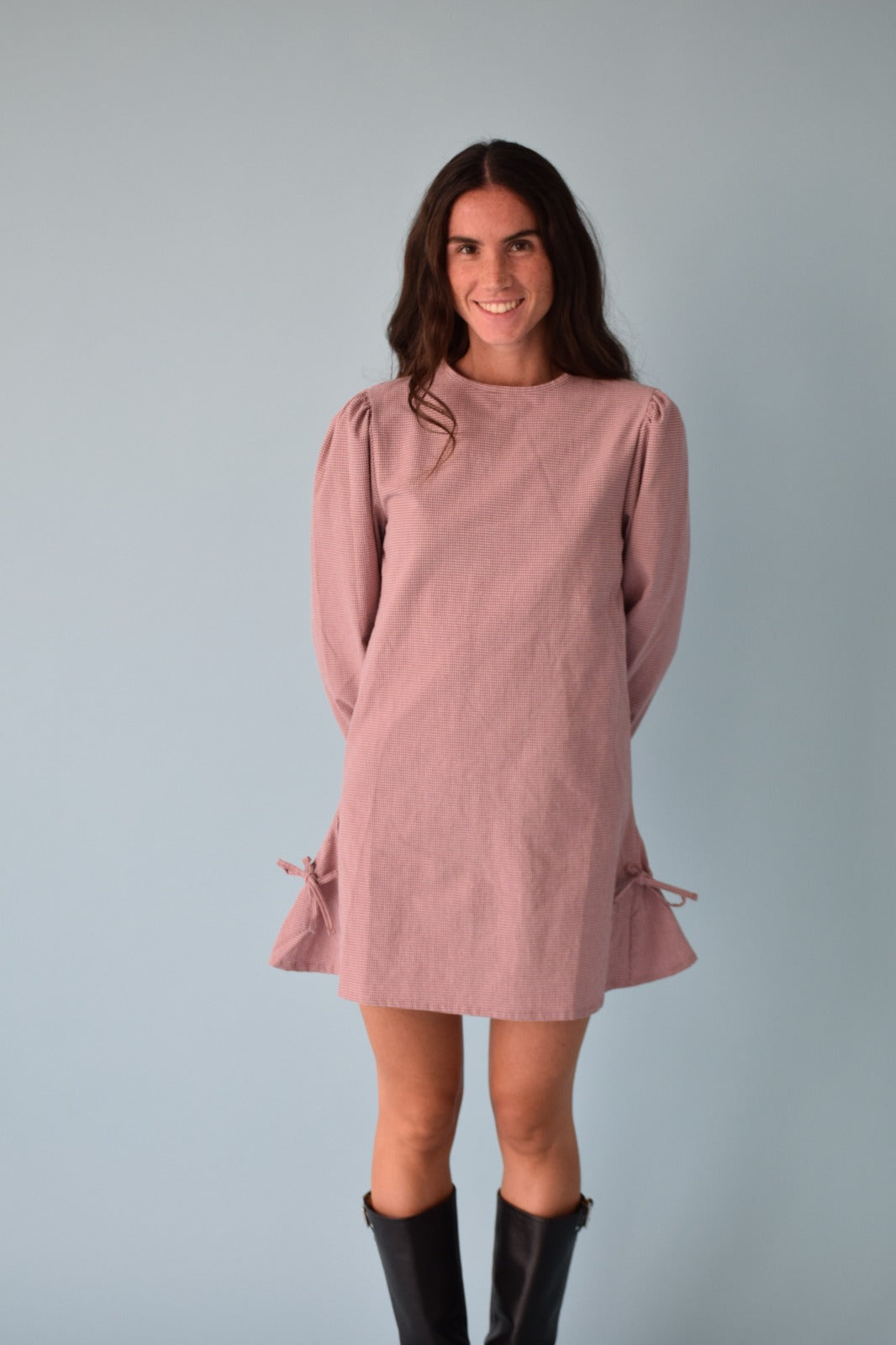 Vestido Elisa Vichy Burgundy