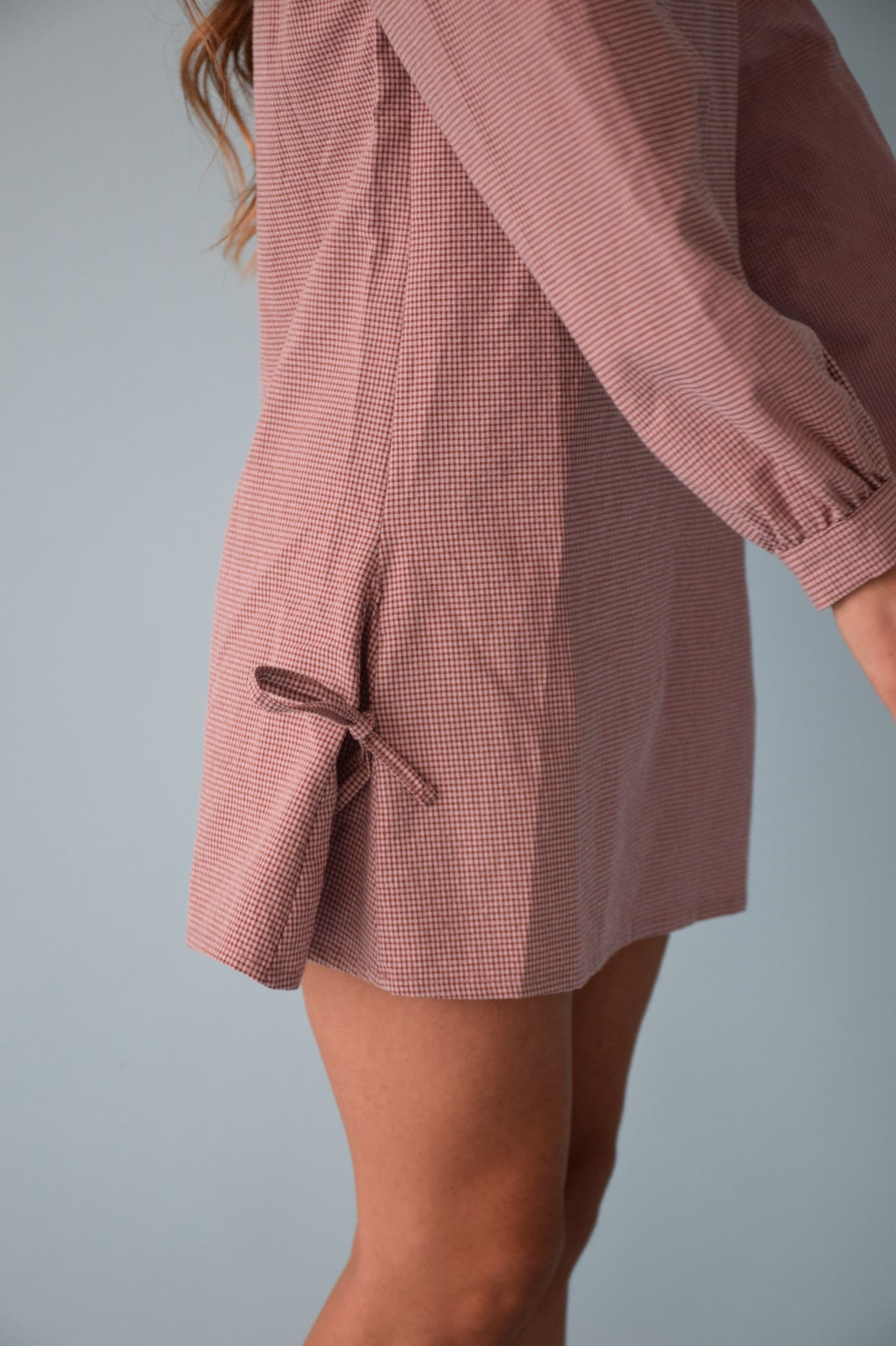 Vestido Elisa Vichy Burgundy