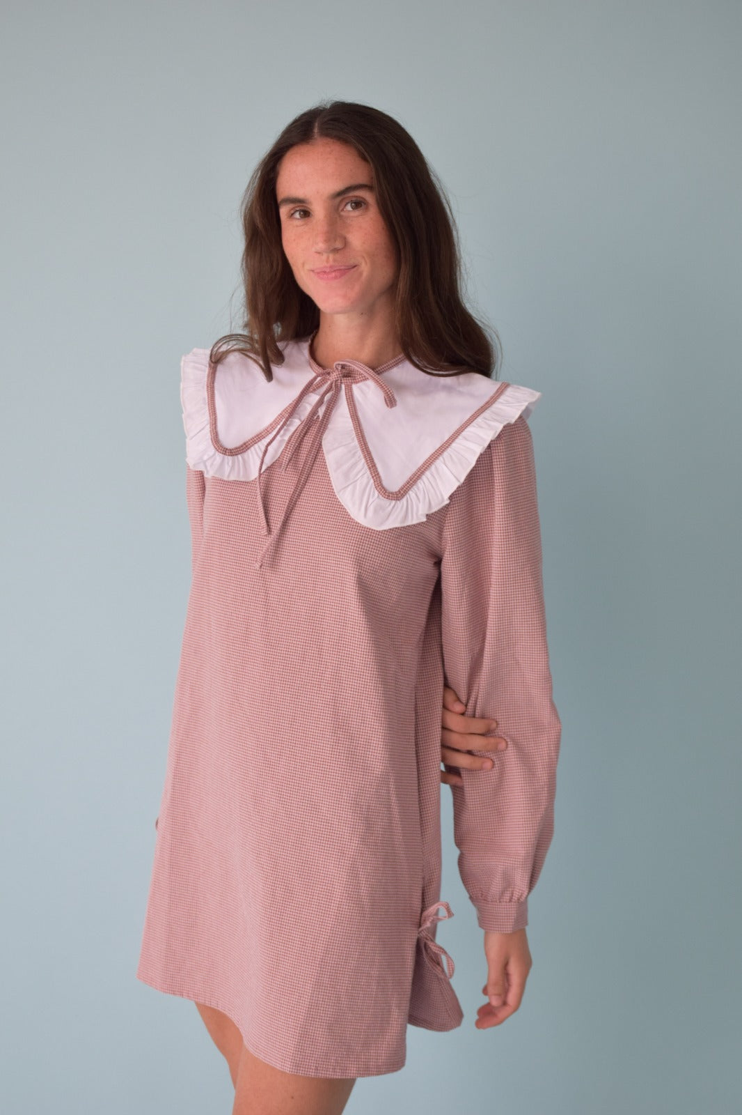 Vestido Elisa Vichy Burgundy