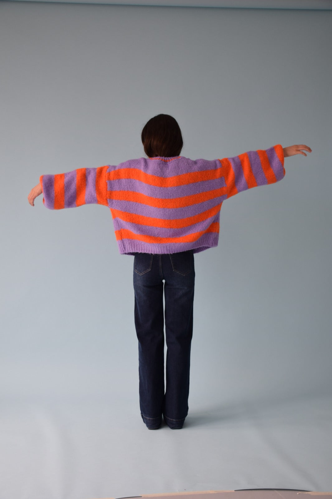 Cárdigan Aura Lavanda y Naranja