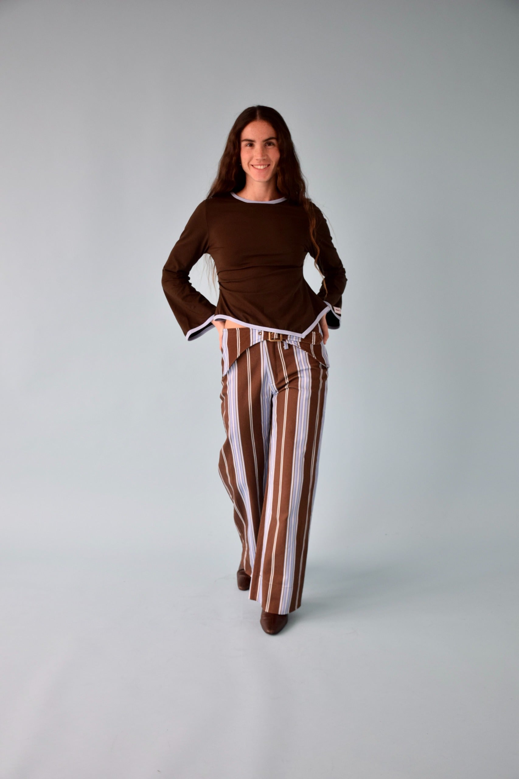 Jeans Tere Blue and Brown