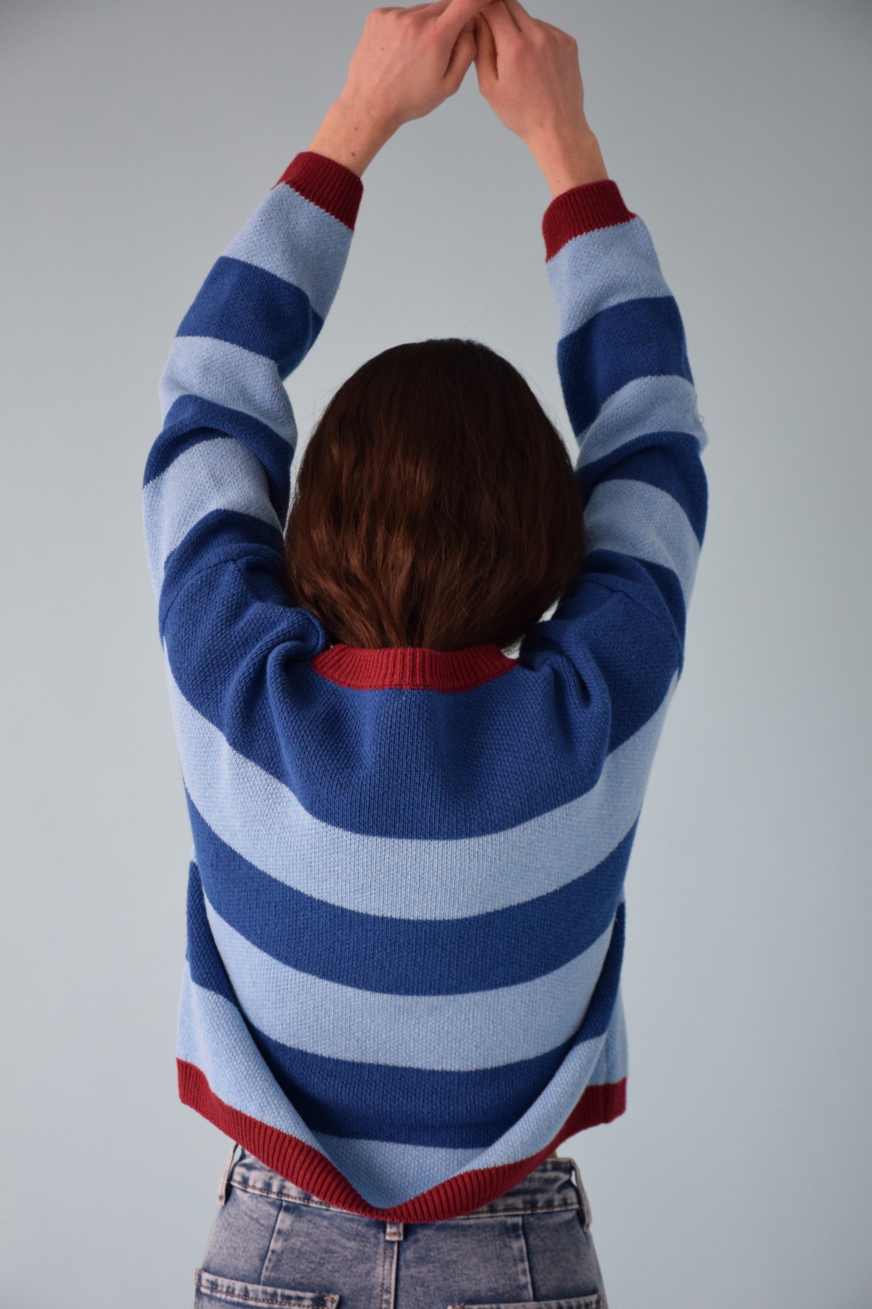 Alexia Jersey Blue Stripes