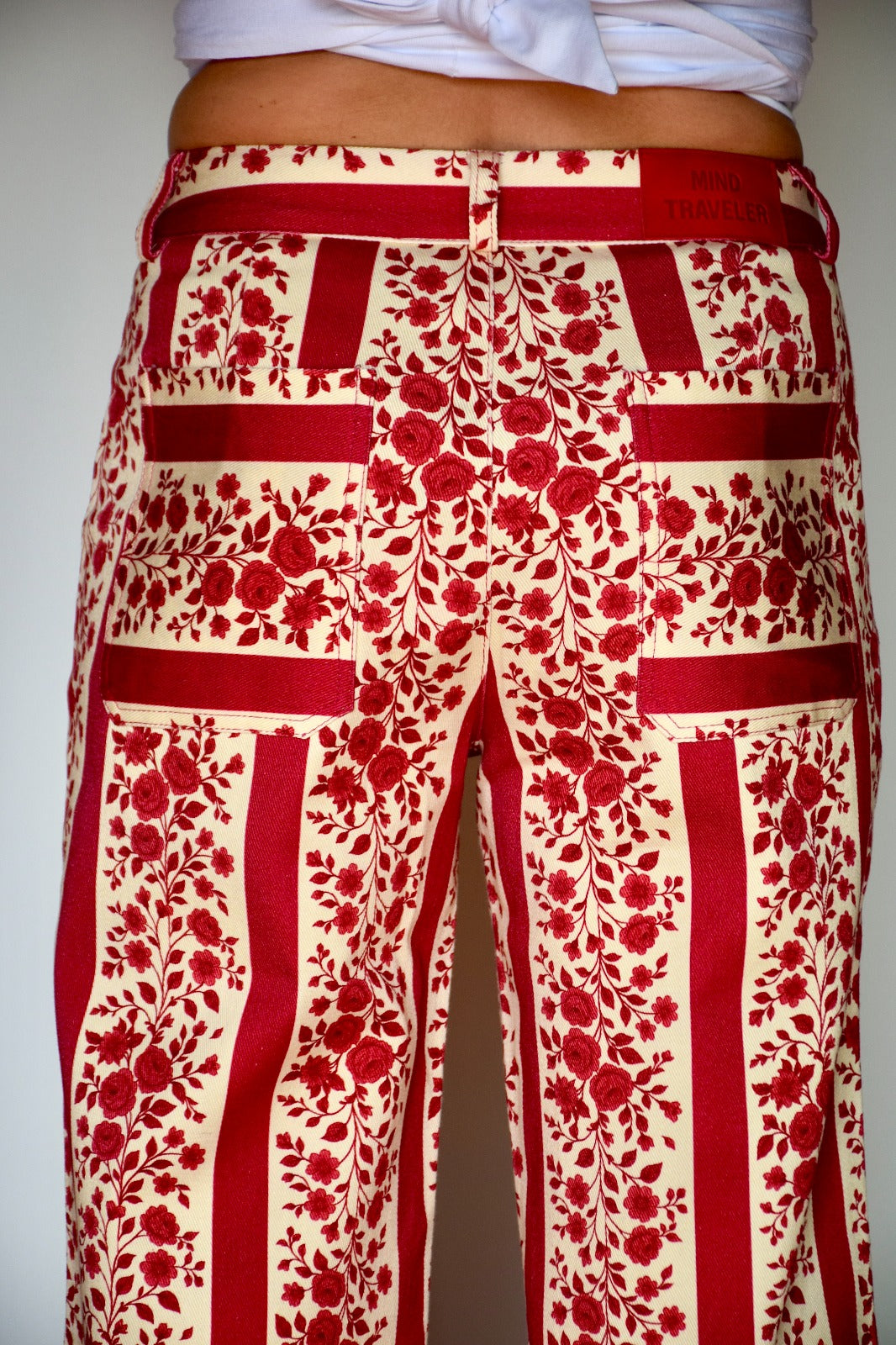 Jeans Valeria Flores Rojo