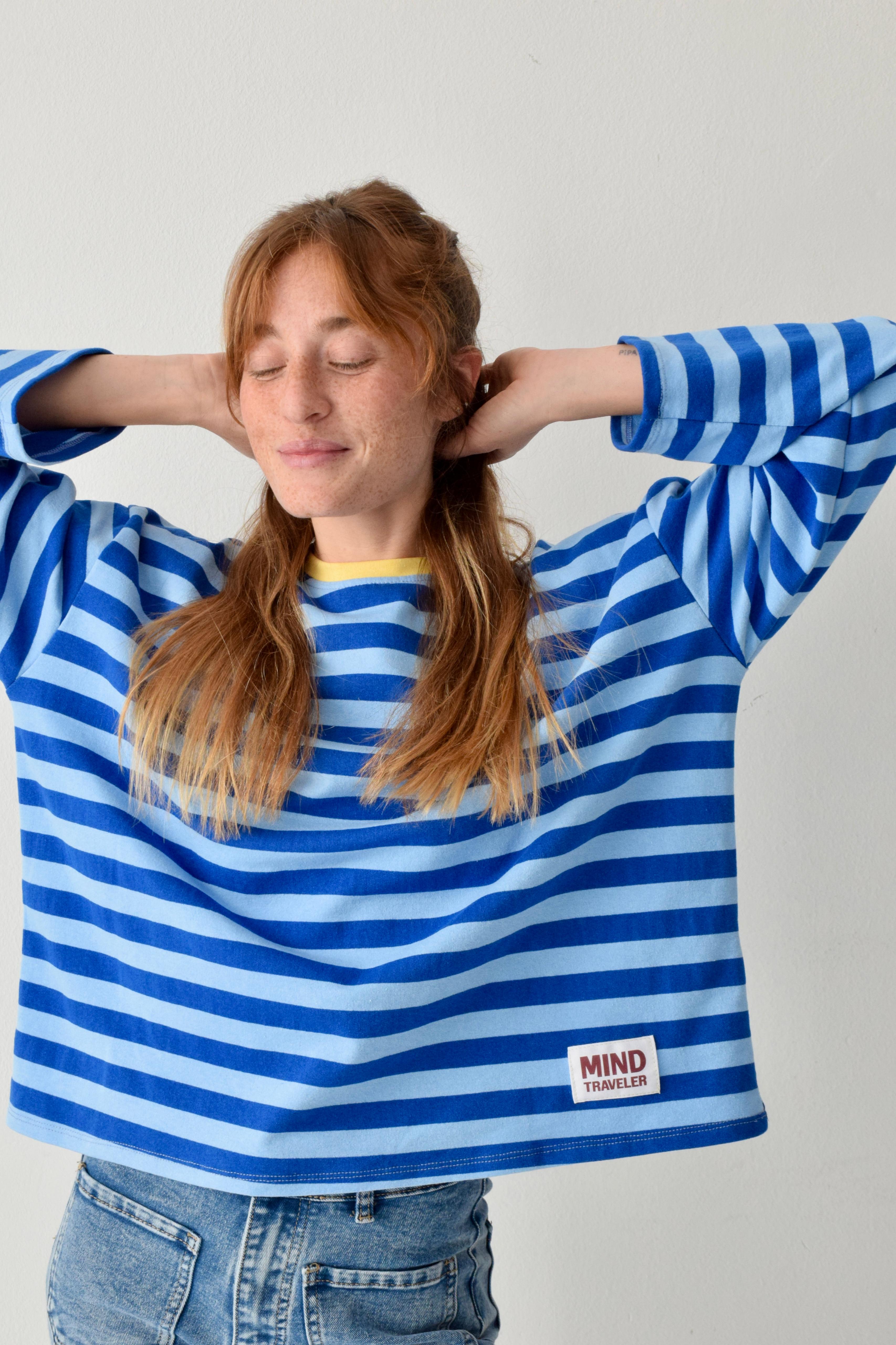 Núria Blue and Yellow T-shirt