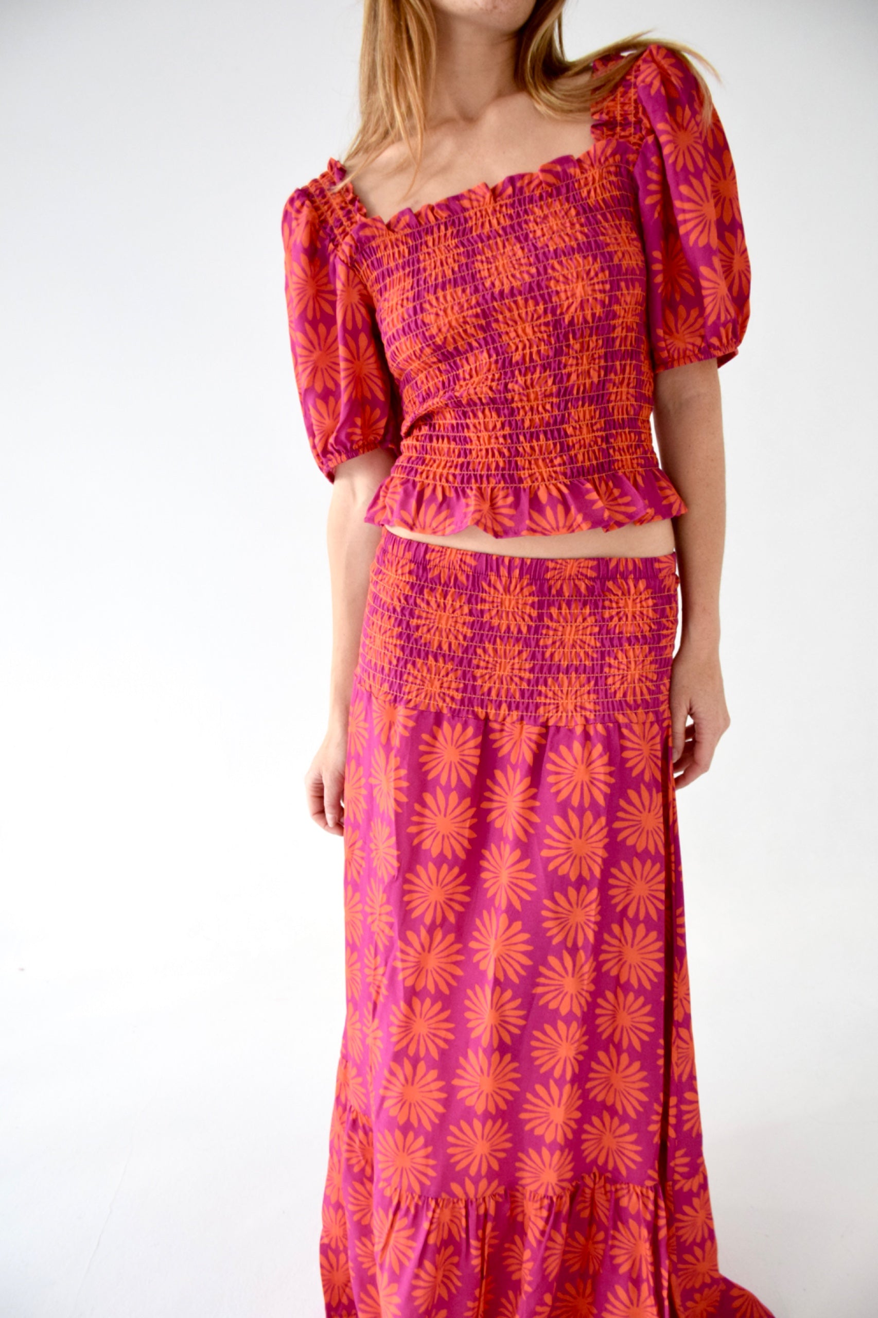 Casiopea Red and Orange Skirt