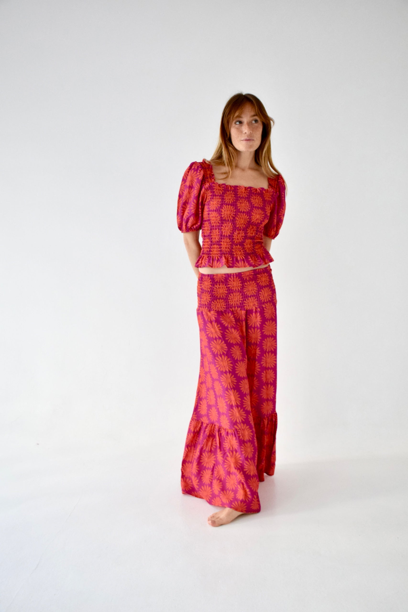 Red and Orange Casiopea Top