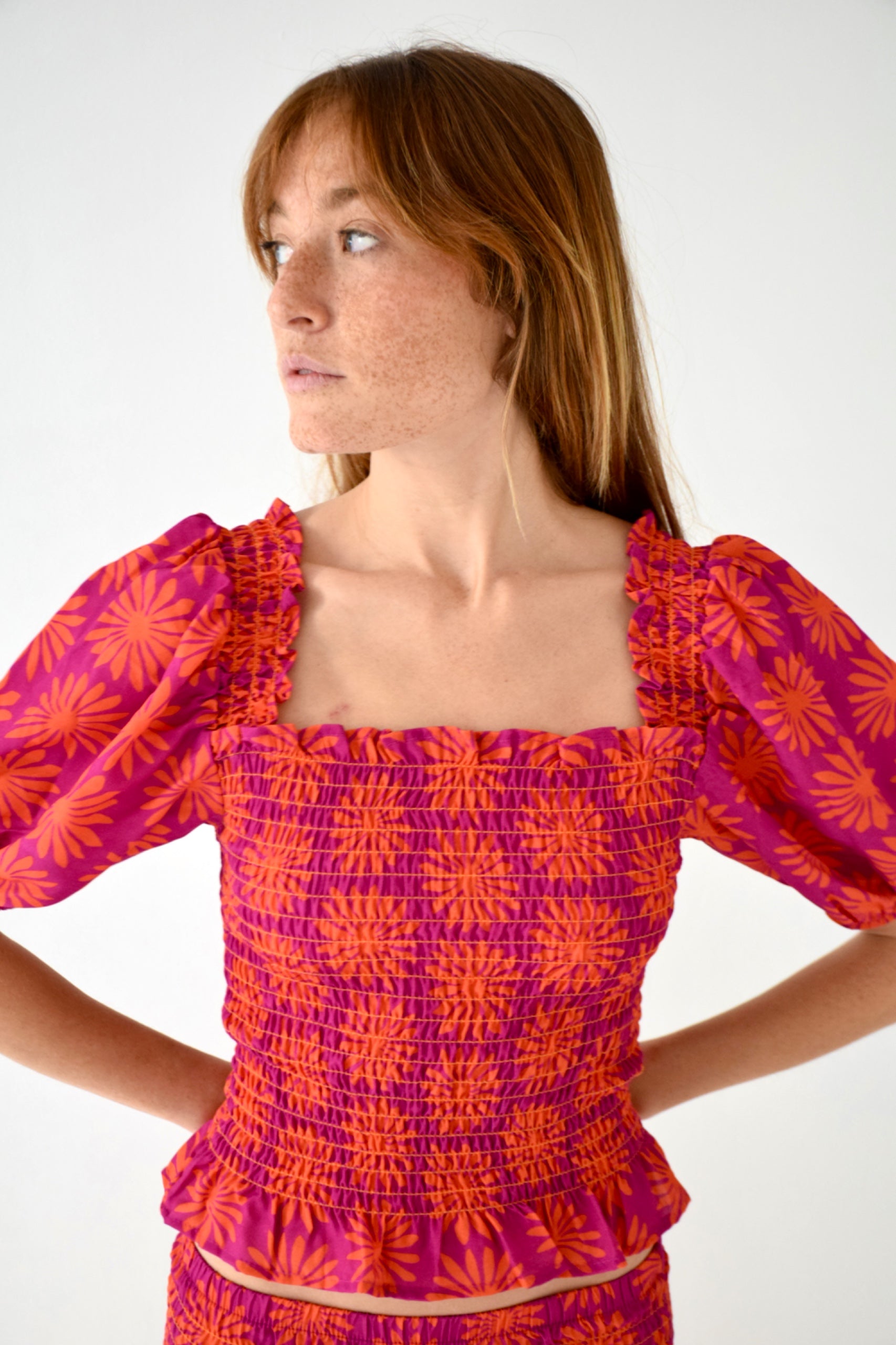 Red and Orange Casiopea Top