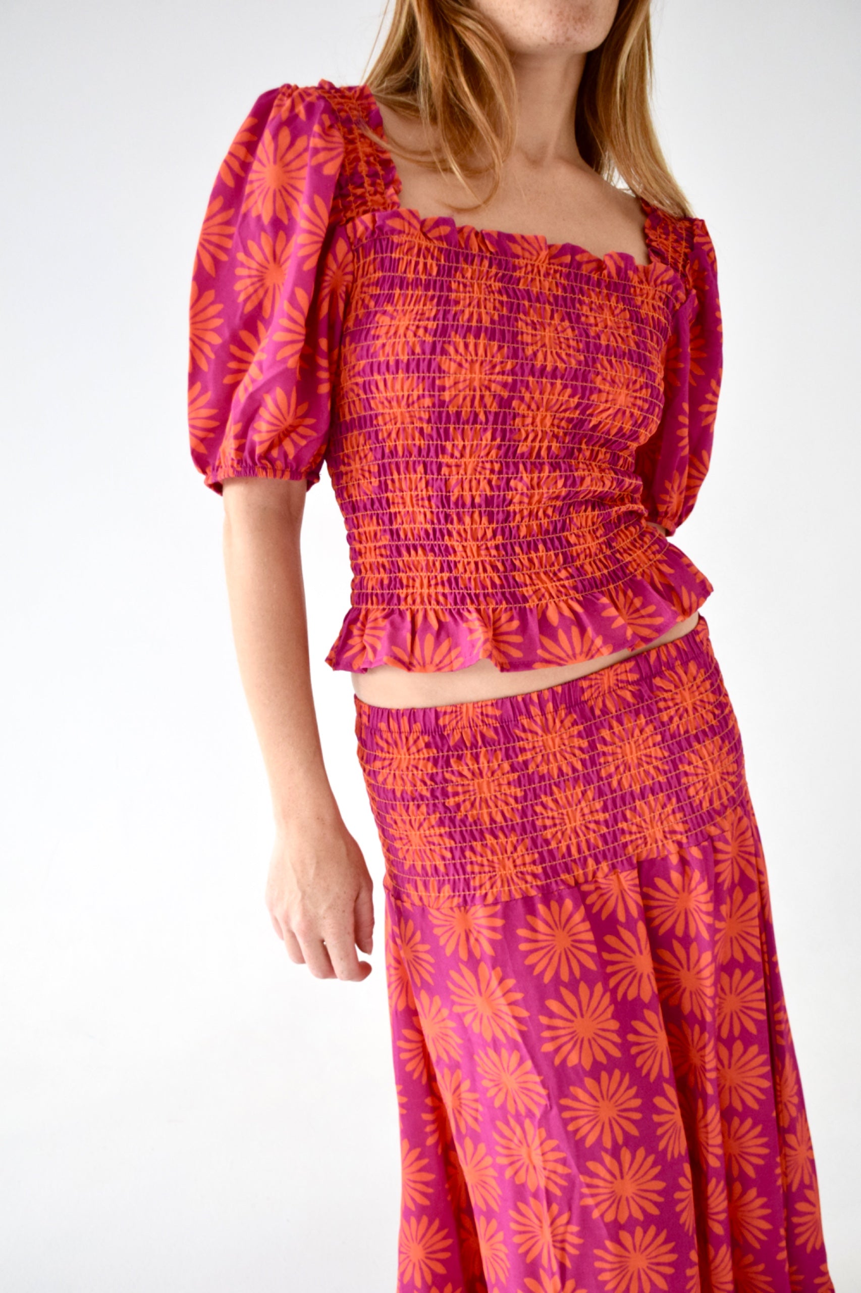 Casiopea Red and Orange Skirt