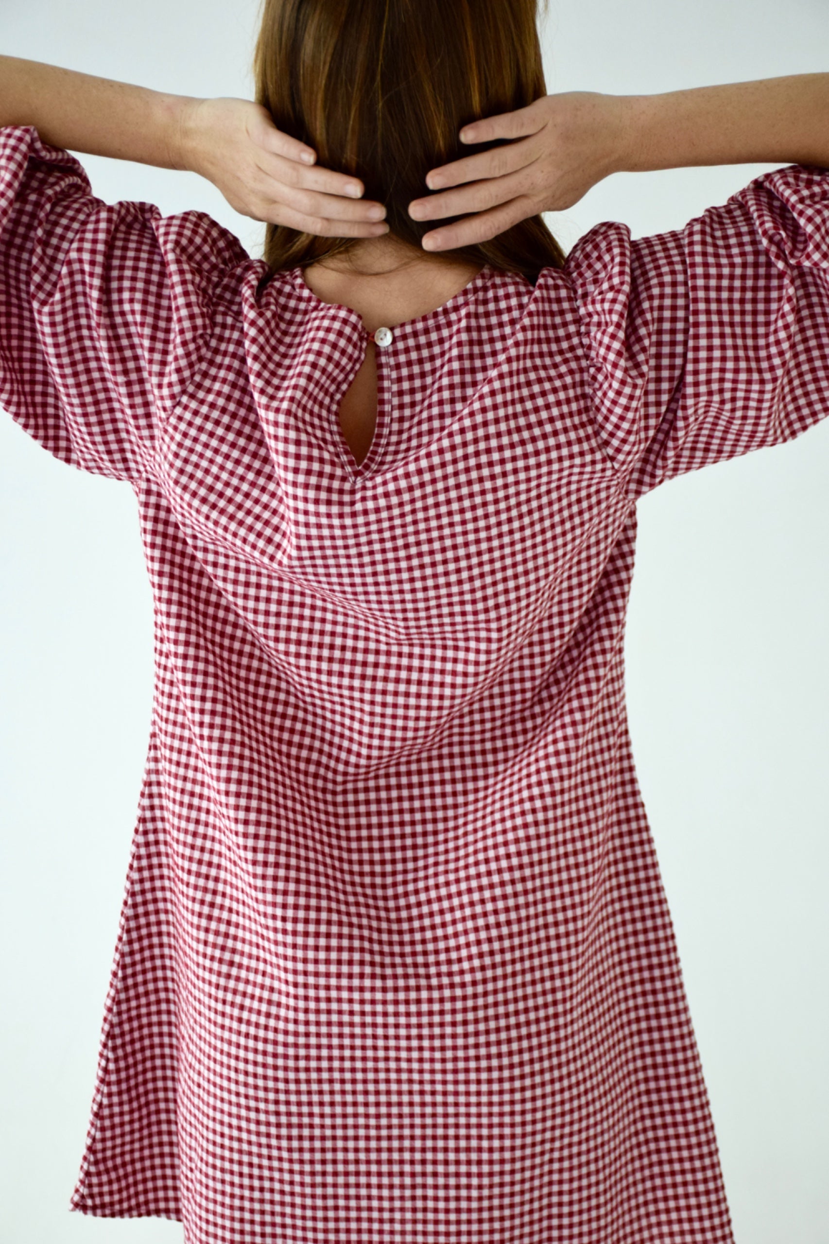 Mirela Burgundy Dress