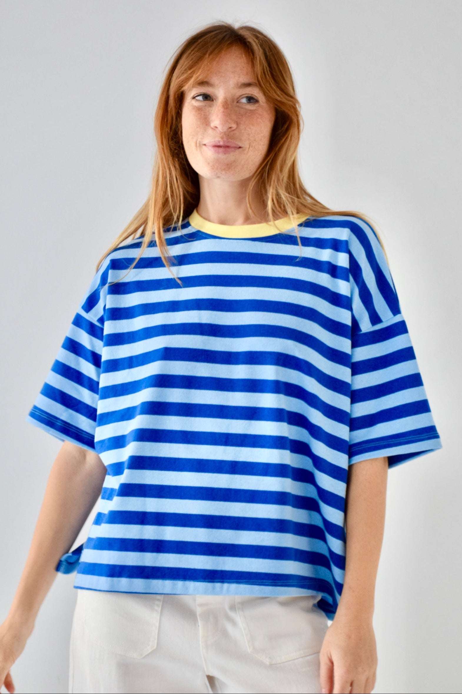 Nunu Light Blue and Blue T-Shirt