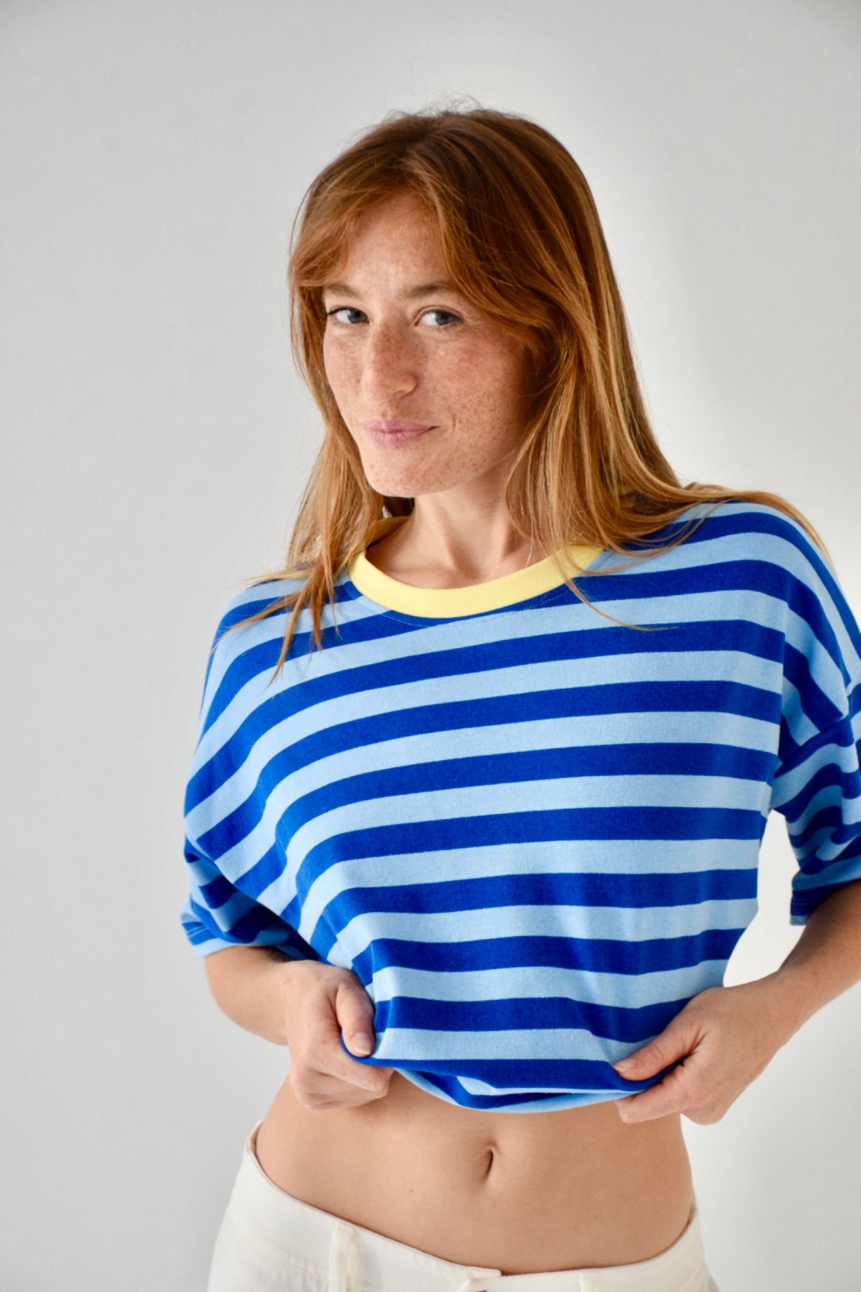 Nunu Light Blue and Blue T-Shirt