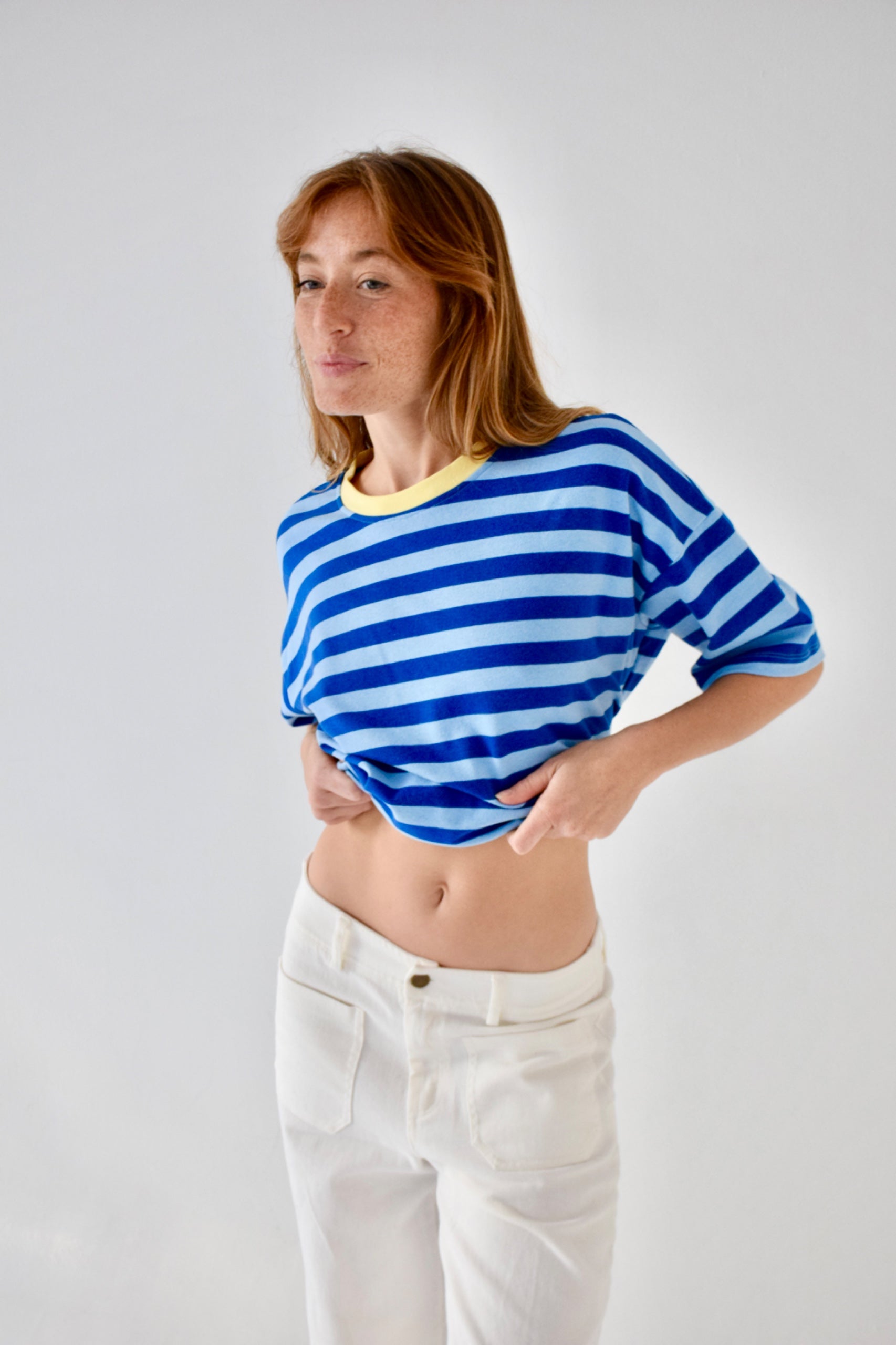 Nunu Light Blue and Blue T-Shirt