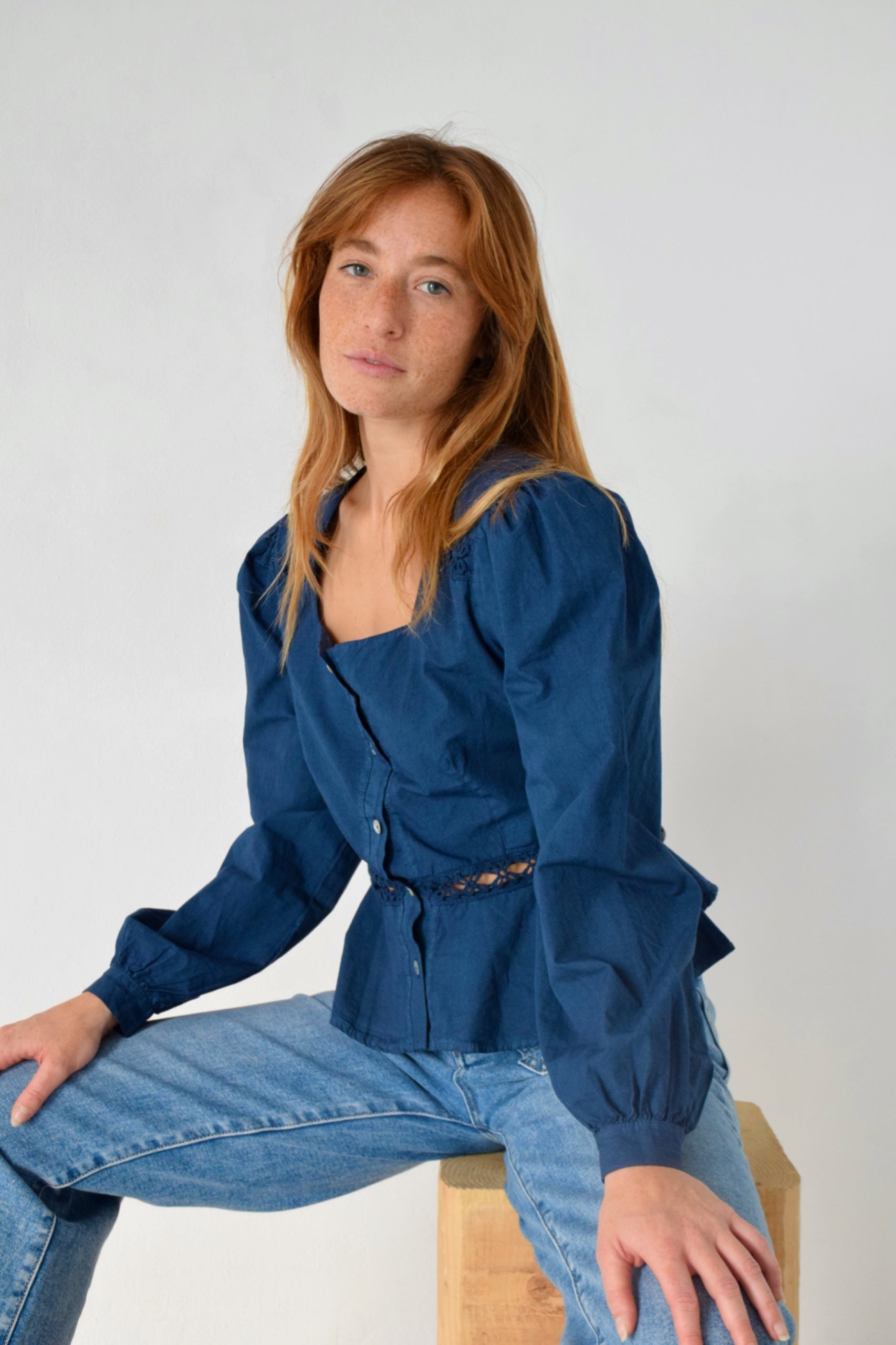 Blusa Roma Marino
