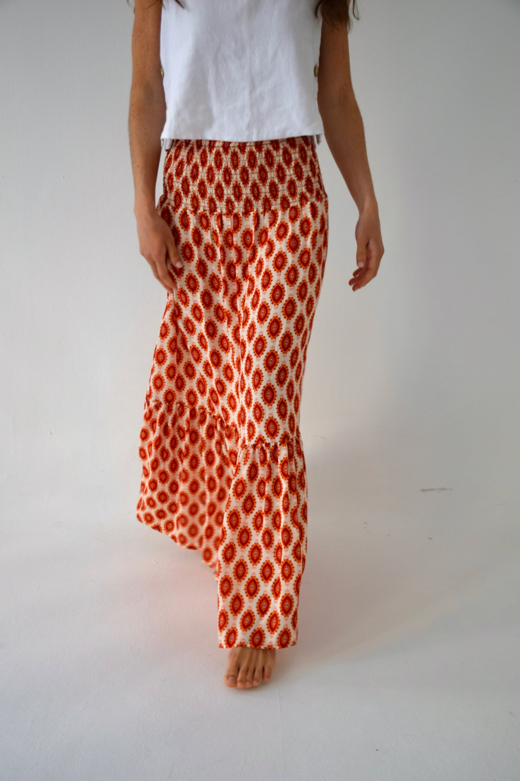 Indi Orange Skirt