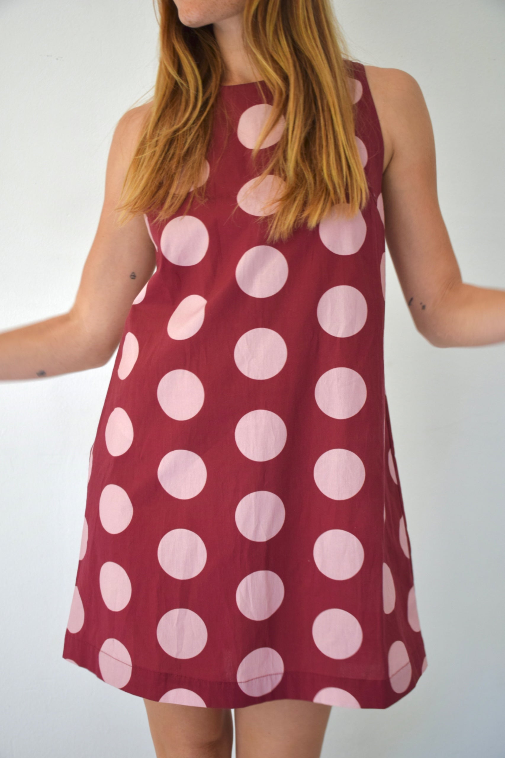 Macarena Burgundy Dress
