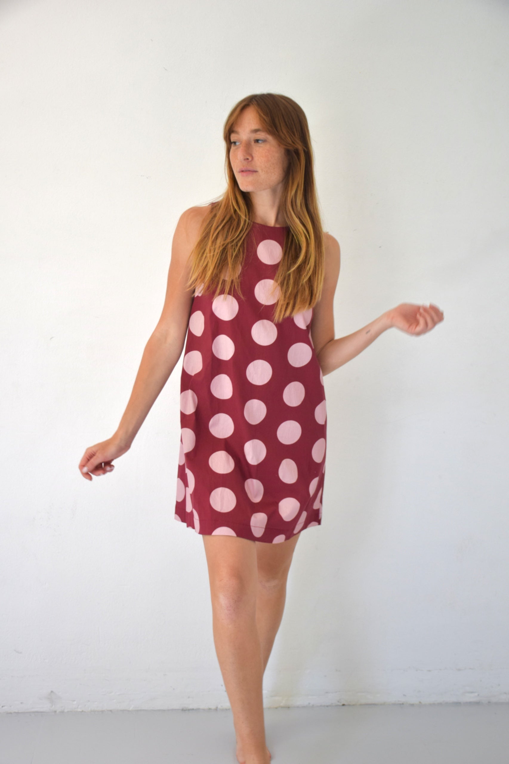 Macarena Burgundy Dress
