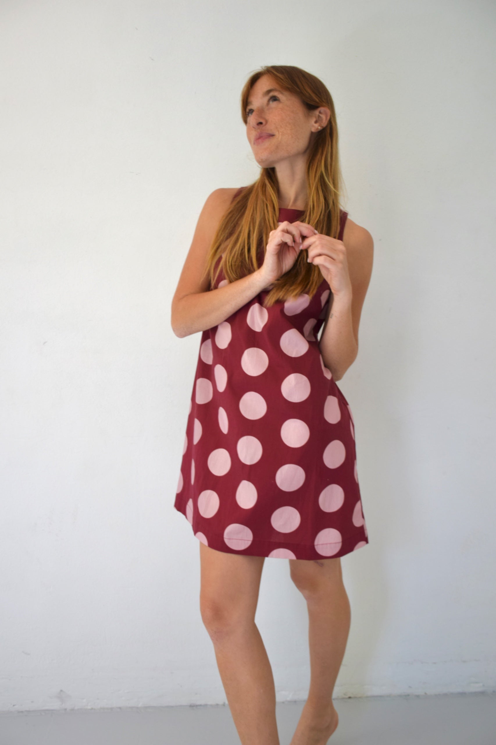 Macarena Burgundy Dress