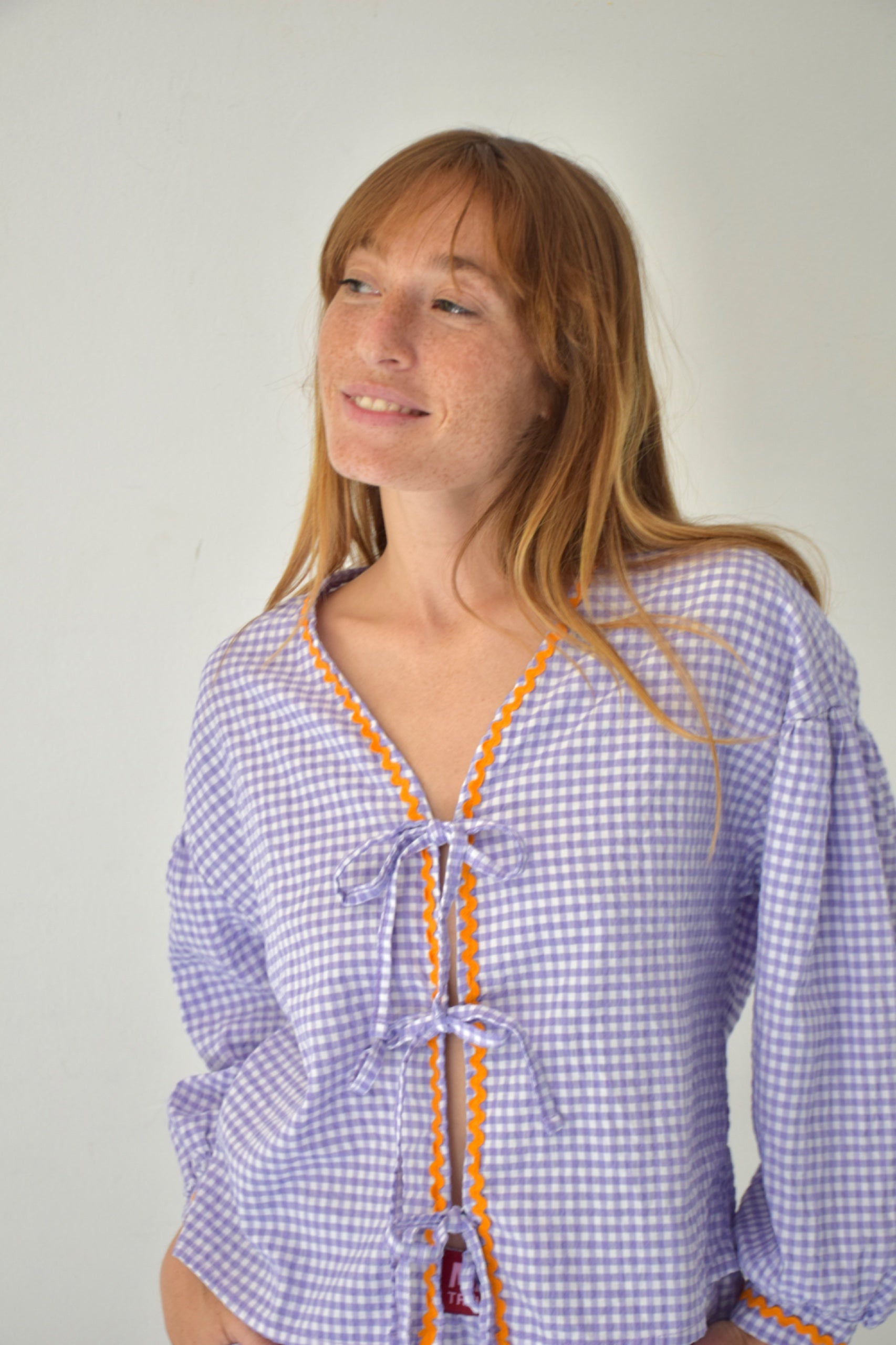Blusa Marta Vichy Lavanda
