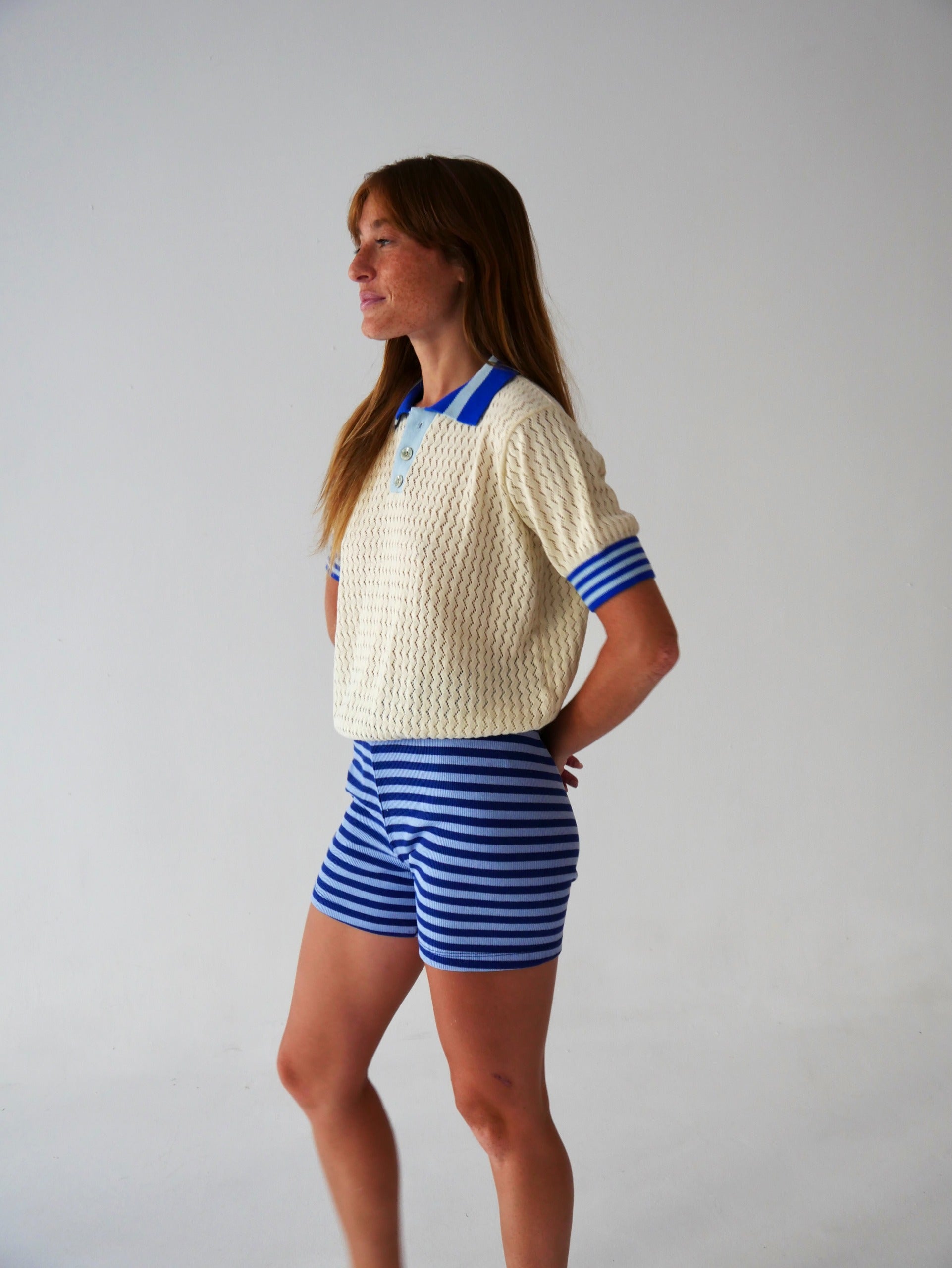 Polo Sara Azul y Celeste