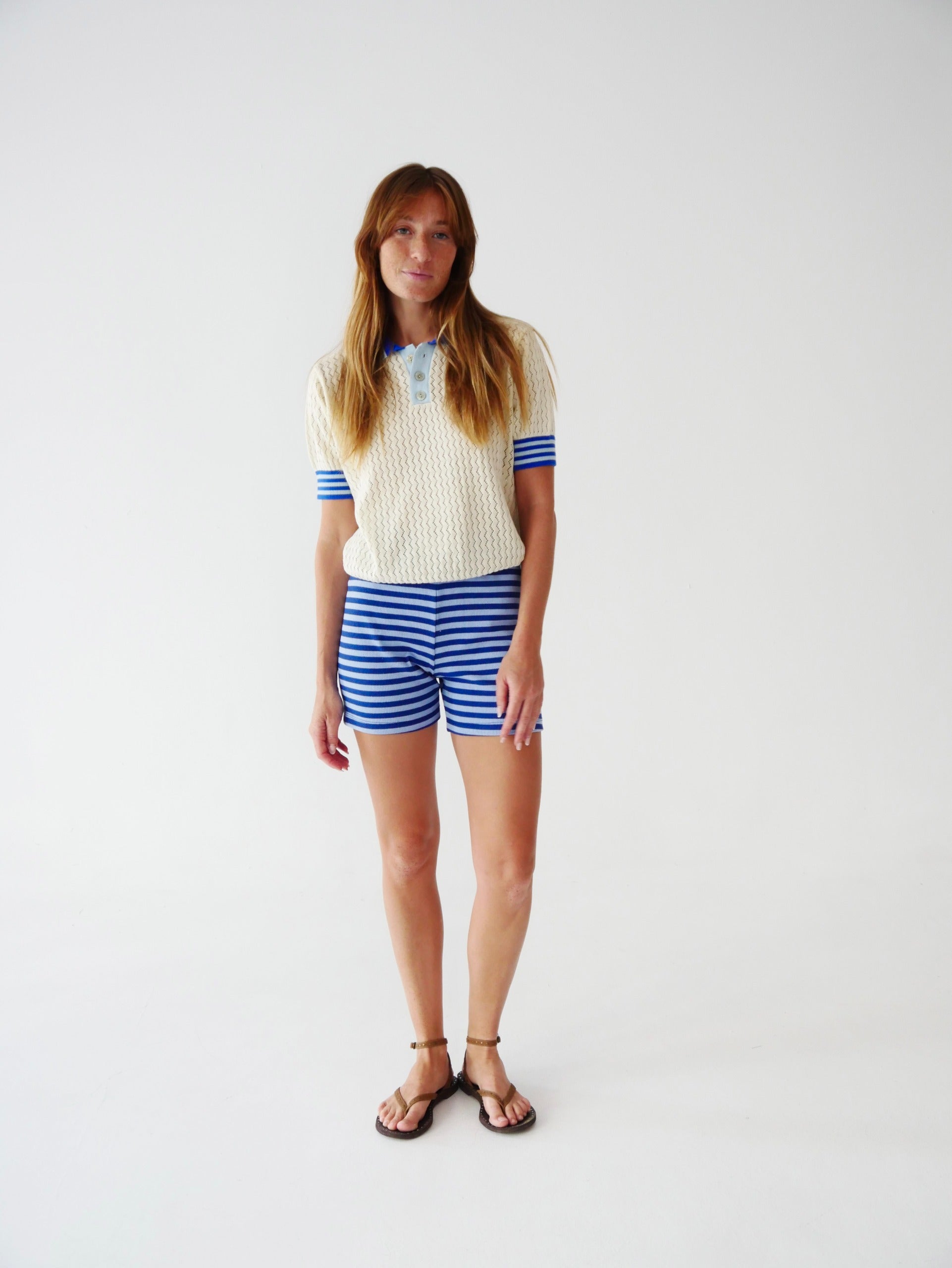 Polo Sara Azul y Celeste