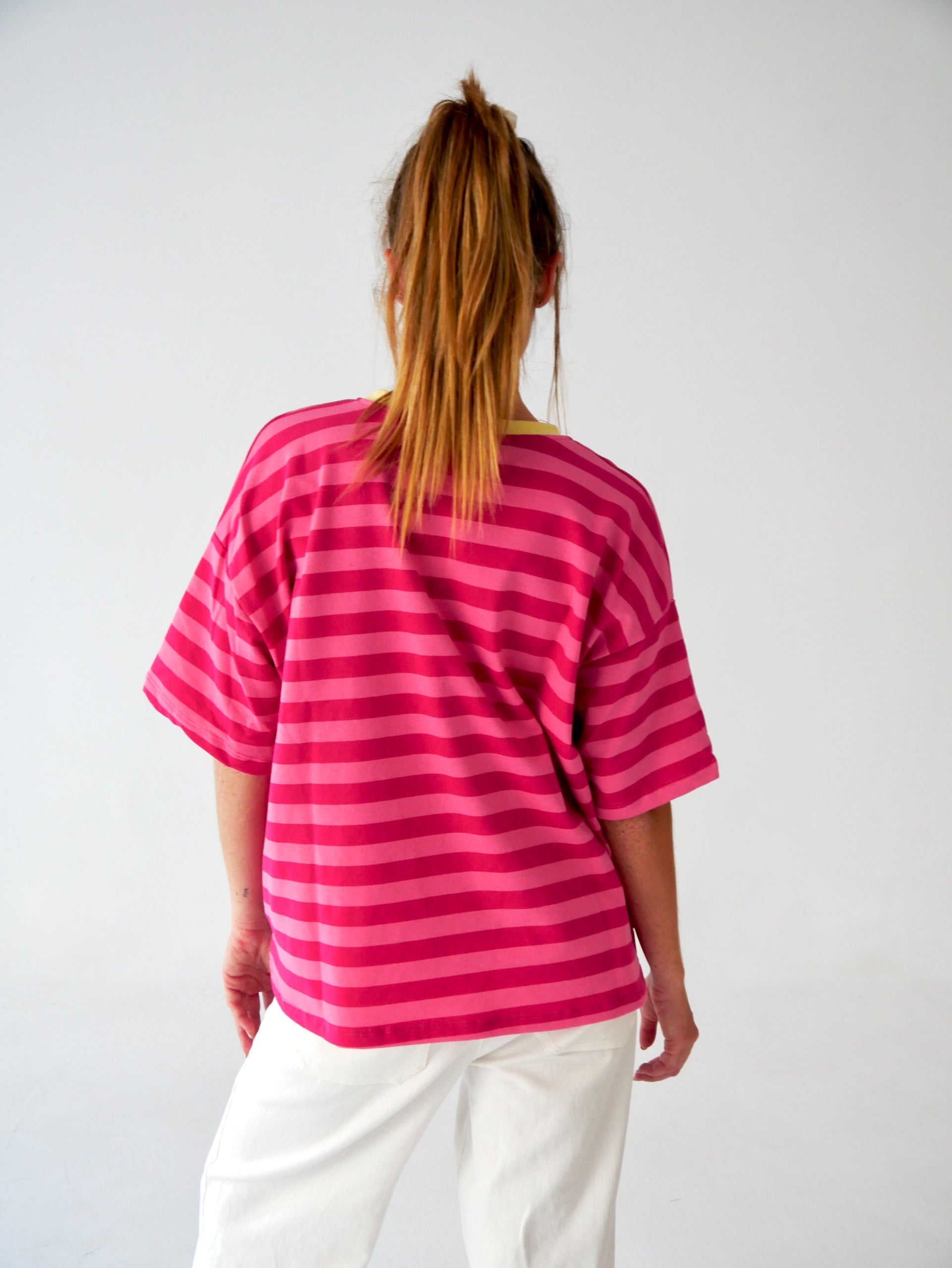 Camiseta Nunu Rosa y Fucsia
