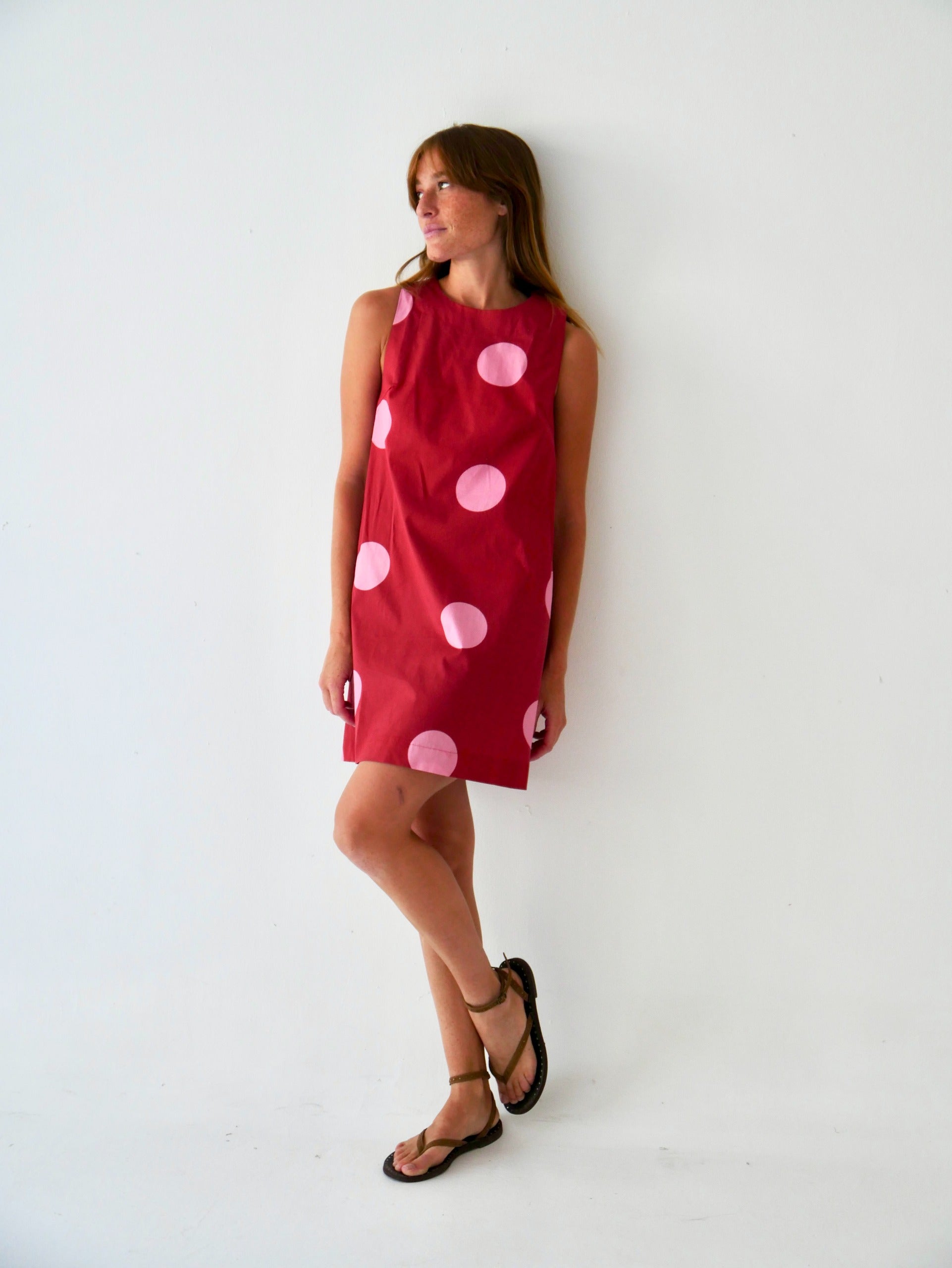 Macarena Burgundy Dress